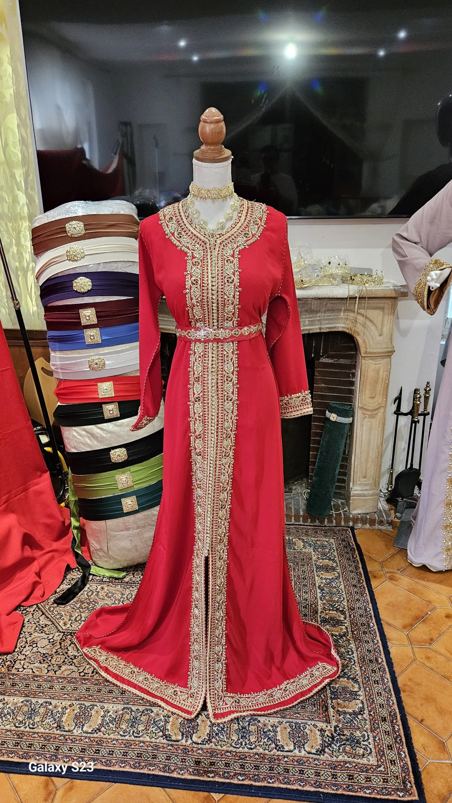 caftan marocain neuf avec ceinture – Image 9