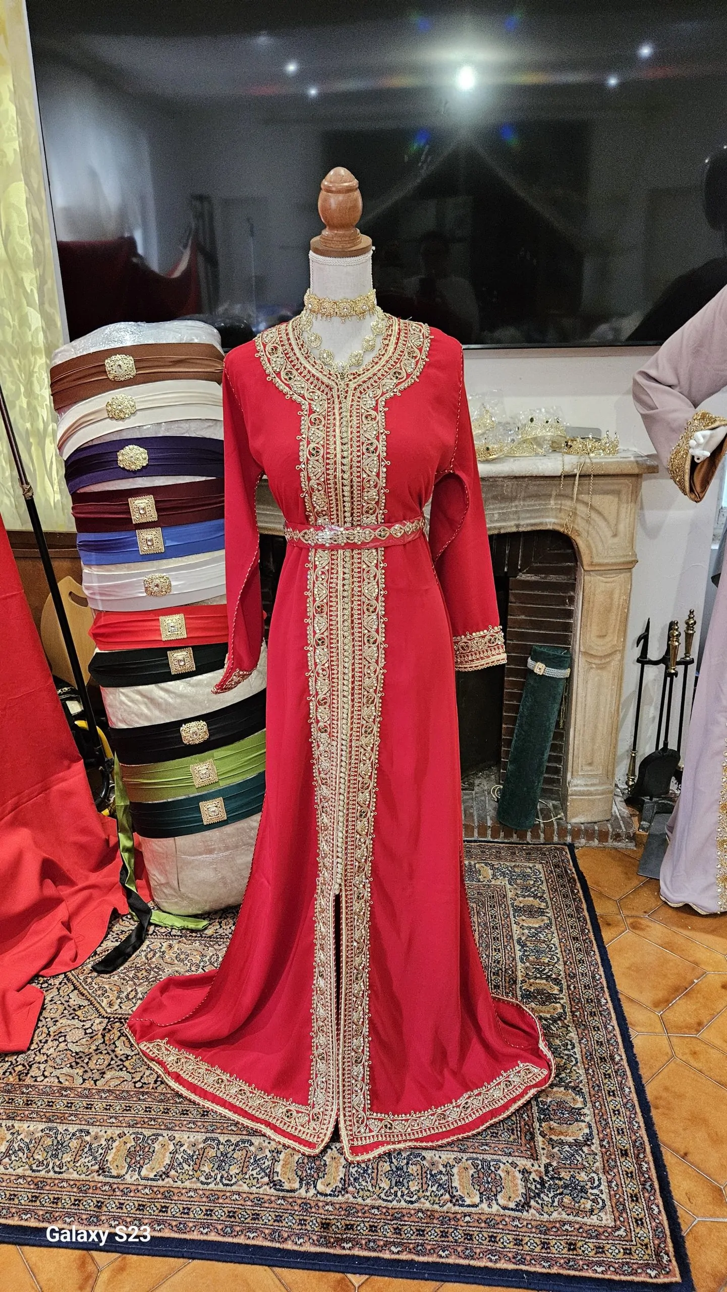 caftan marocain neuf avec ceinture – Image 6