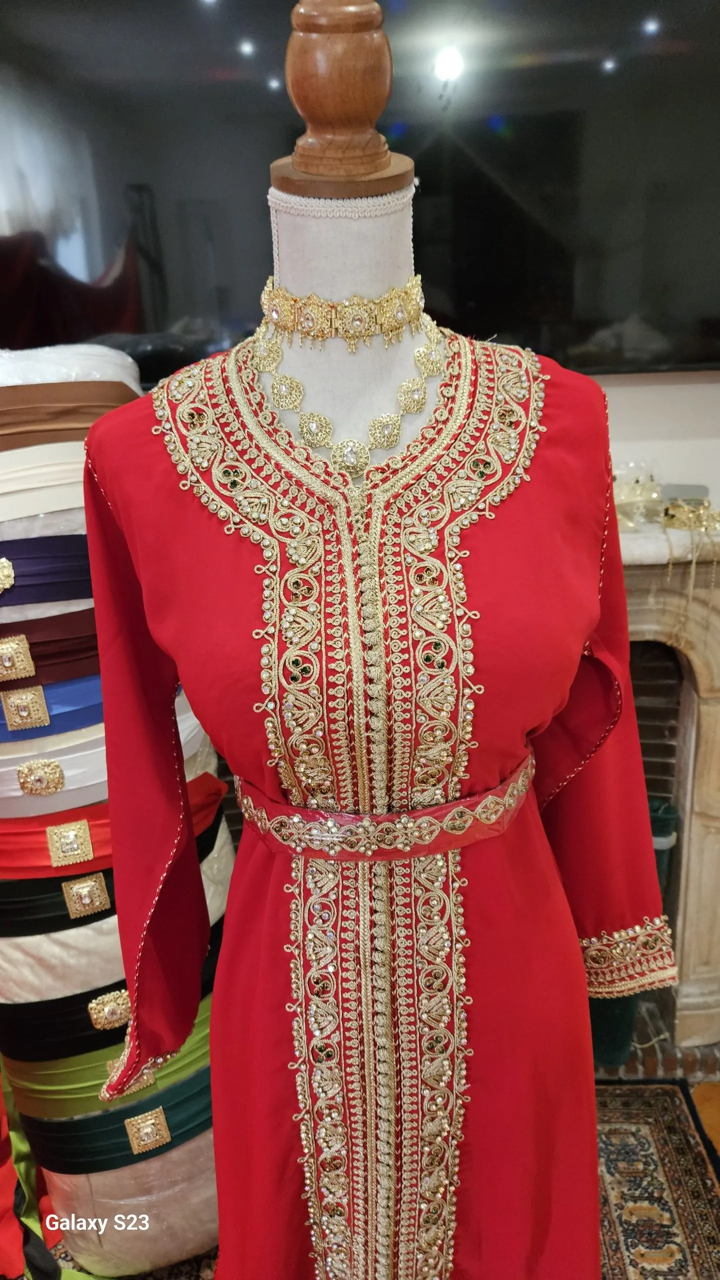 caftan marocain neuf avec ceinture – Image 4