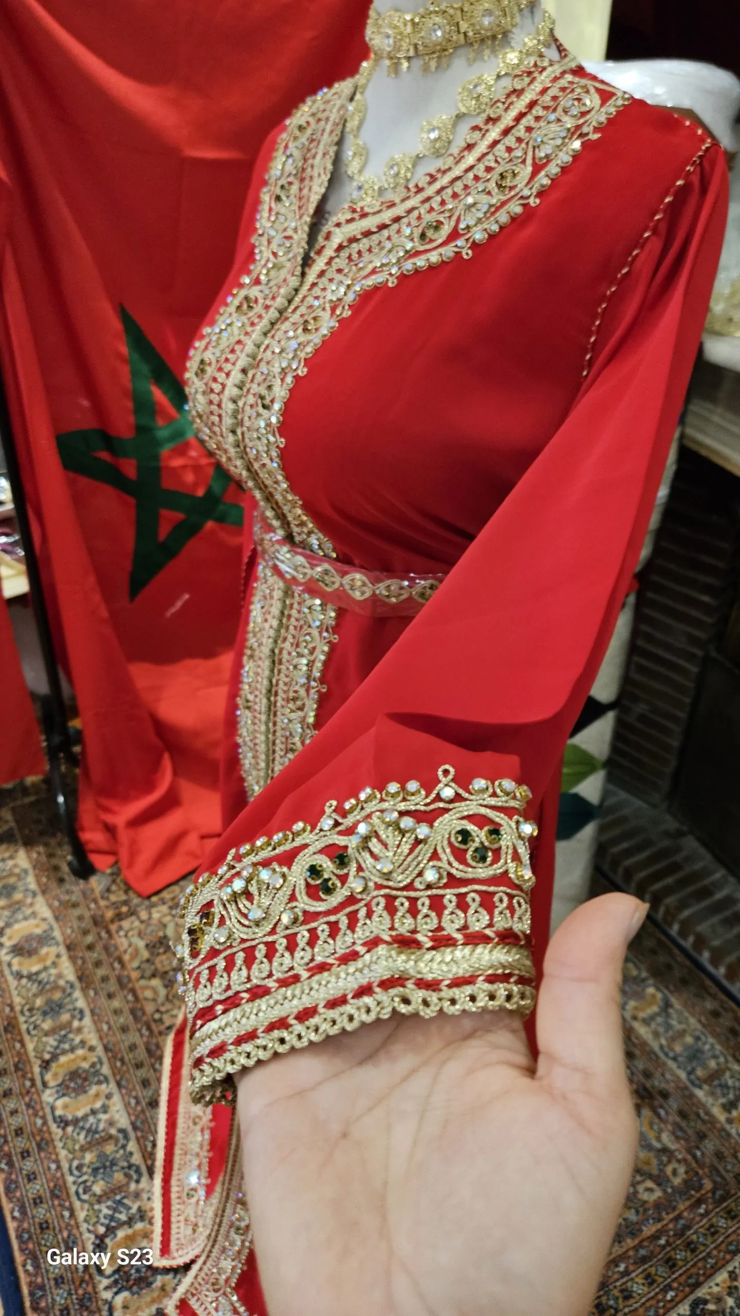 caftan marocain neuf avec ceinture – Image 5