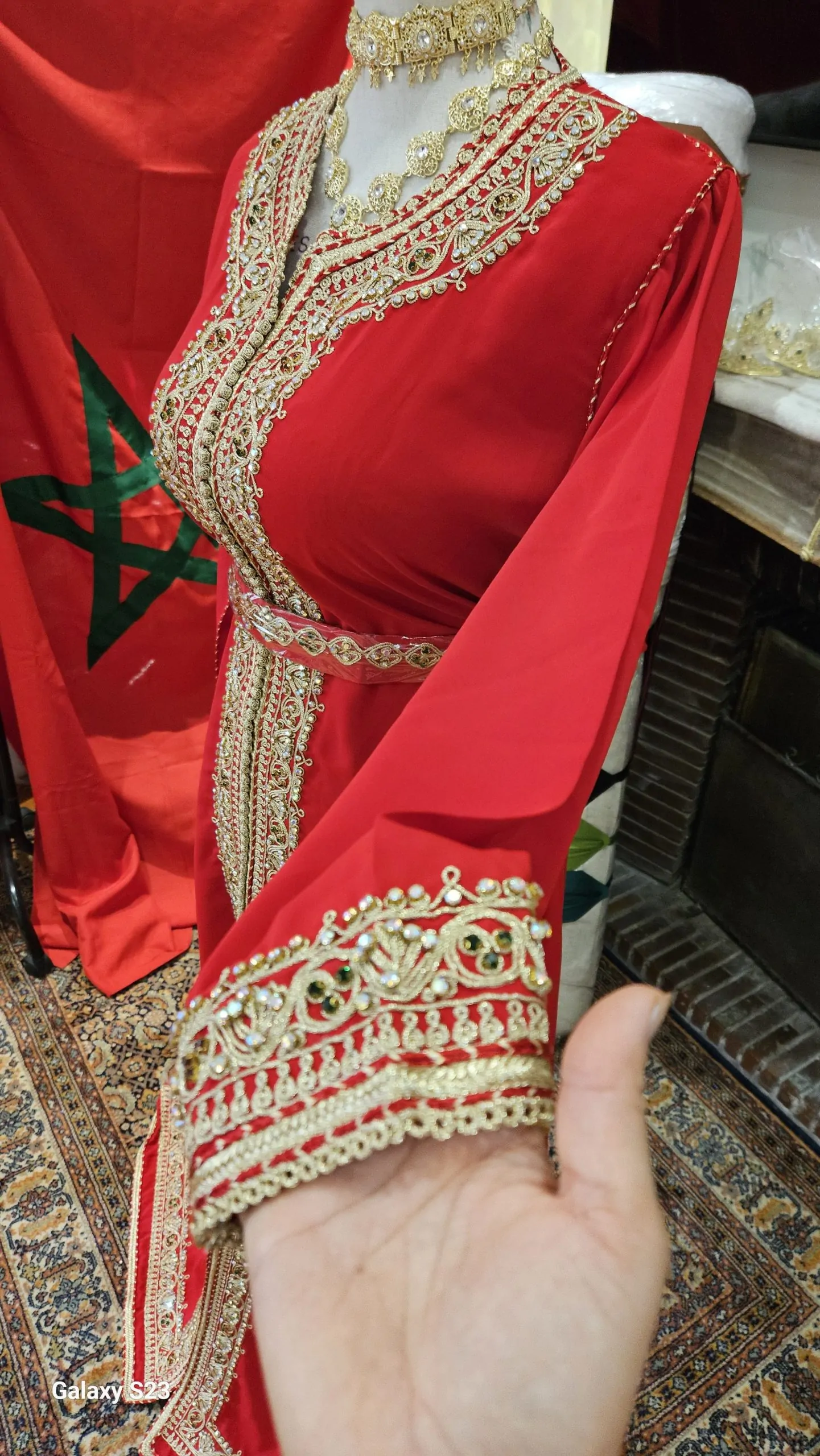 caftan marocain neuf avec ceinture – Image 7