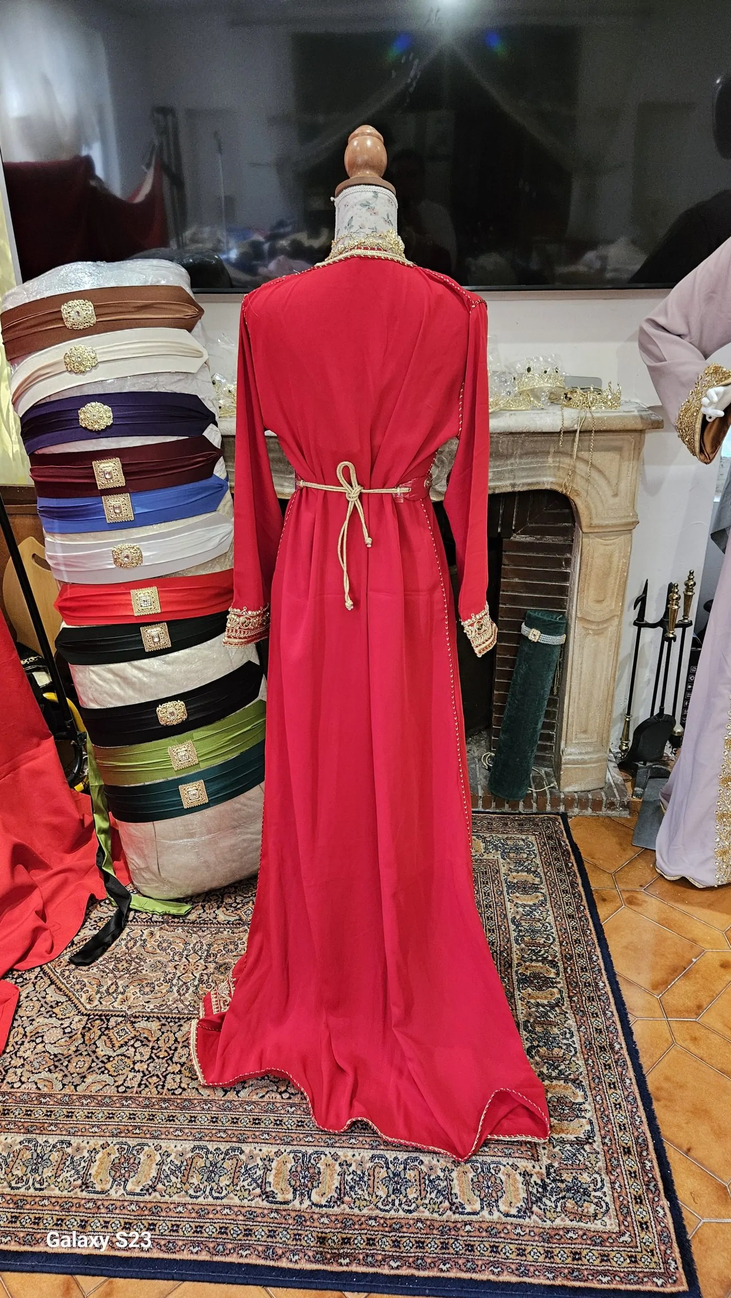 caftan marocain neuf avec ceinture – Image 3