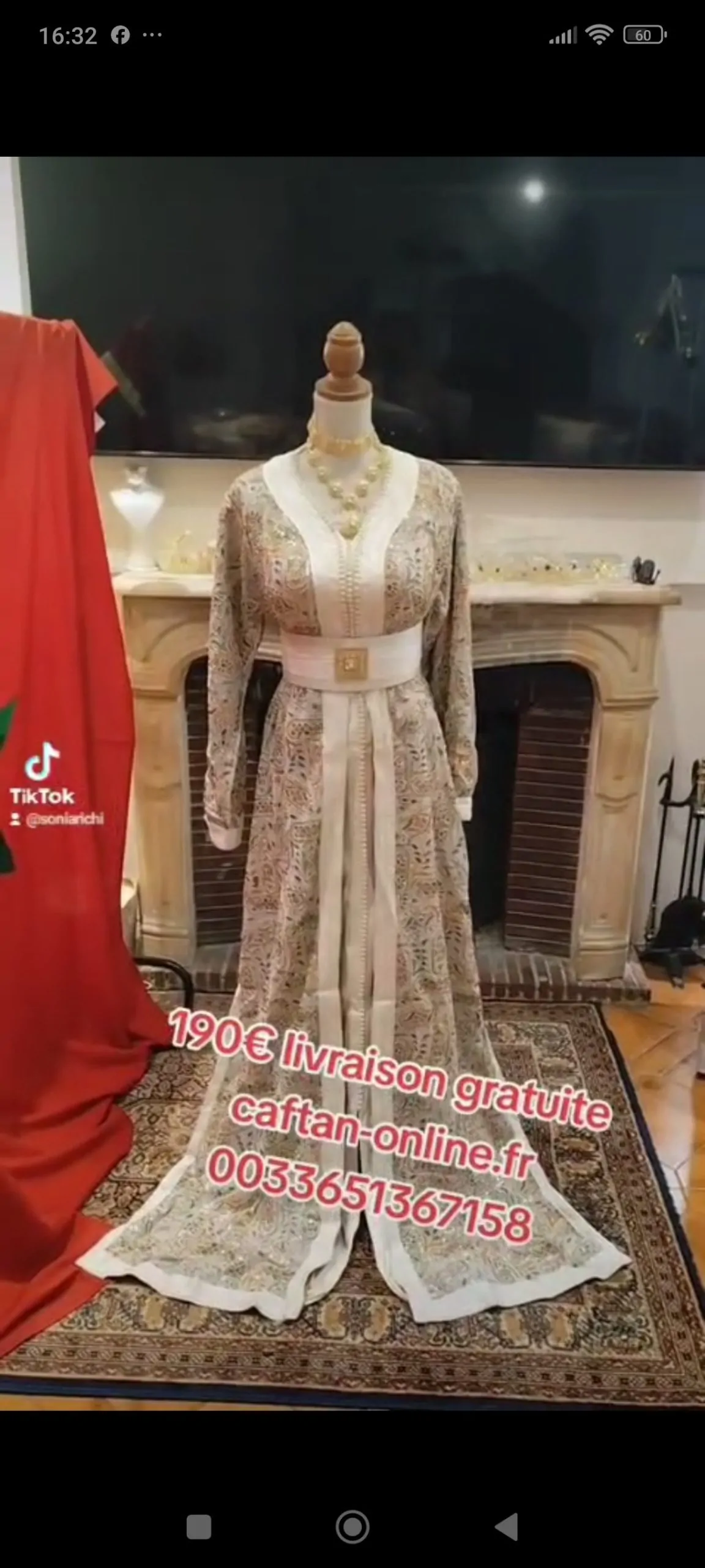 caftan marocain neuf