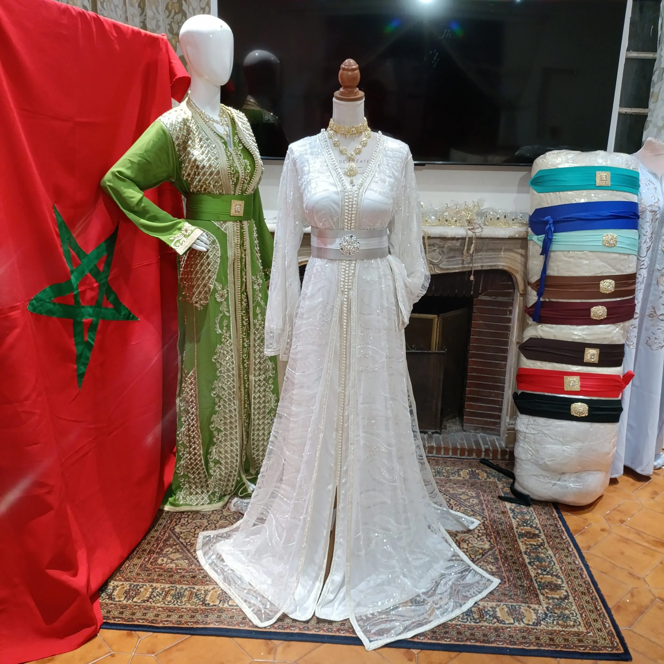 caftan marocain "neuf takchita deux pièces"