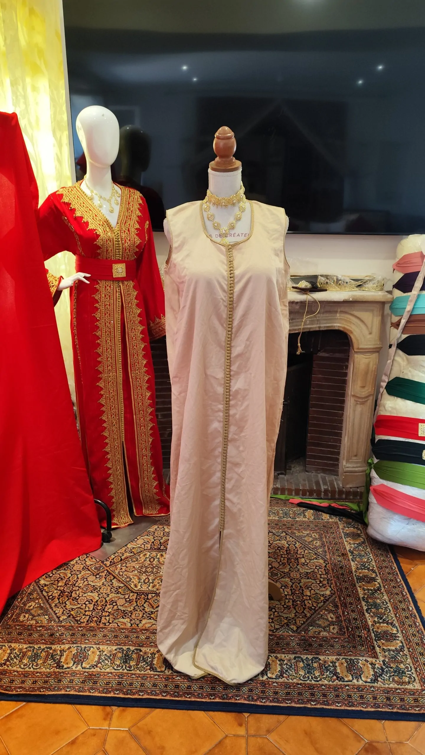 caftan marocain d occasion deux pièces – Image 9