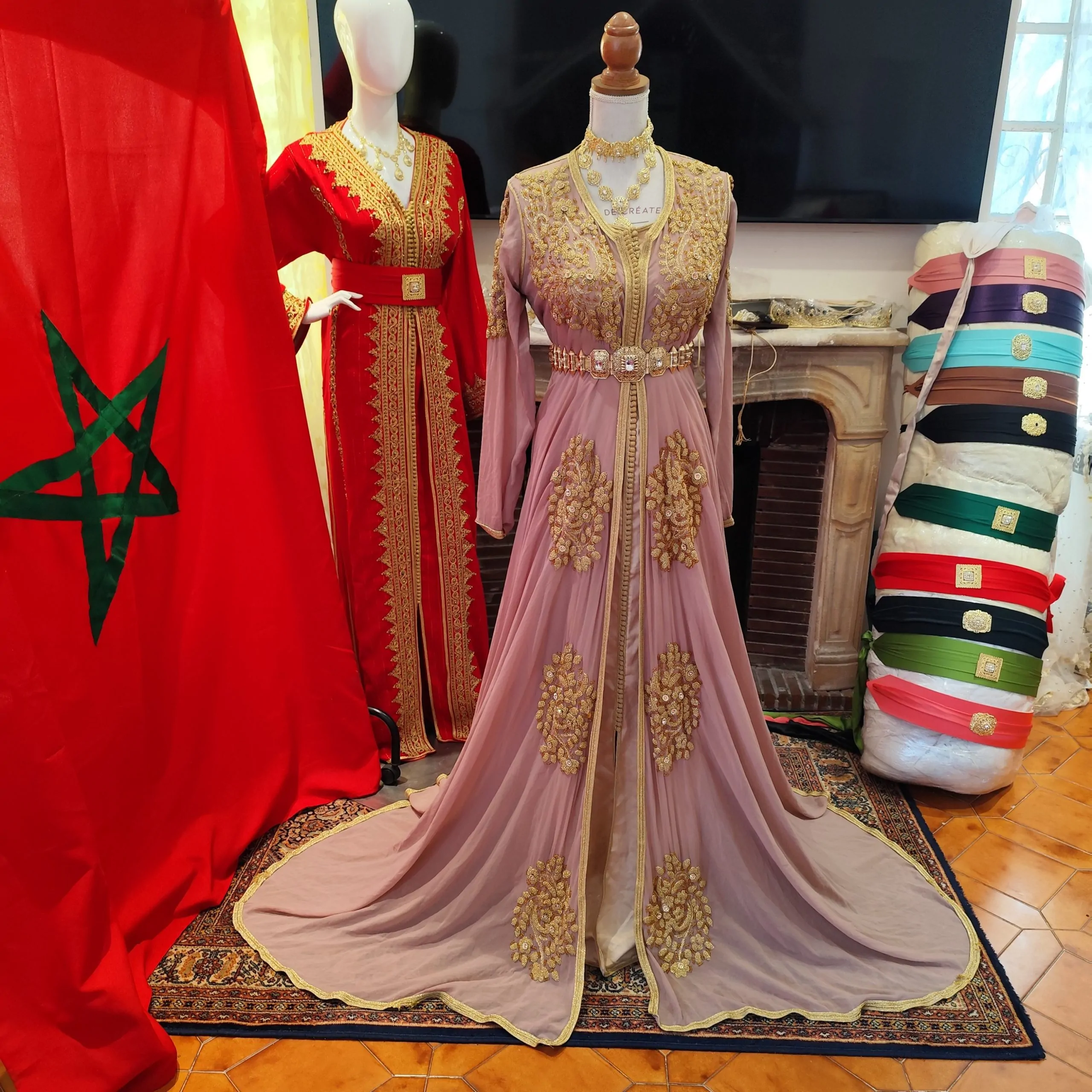 caftan marocain d occasion deux pièces