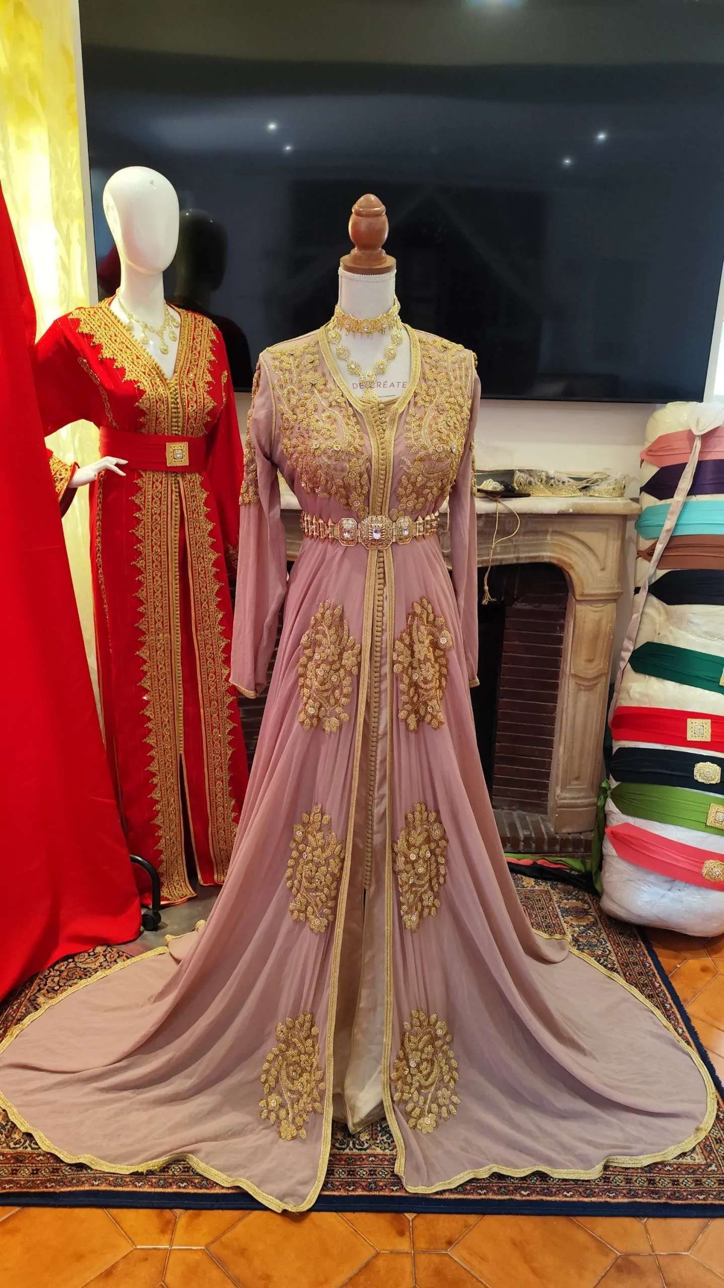 caftan marocain d occasion deux pièces – Image 10