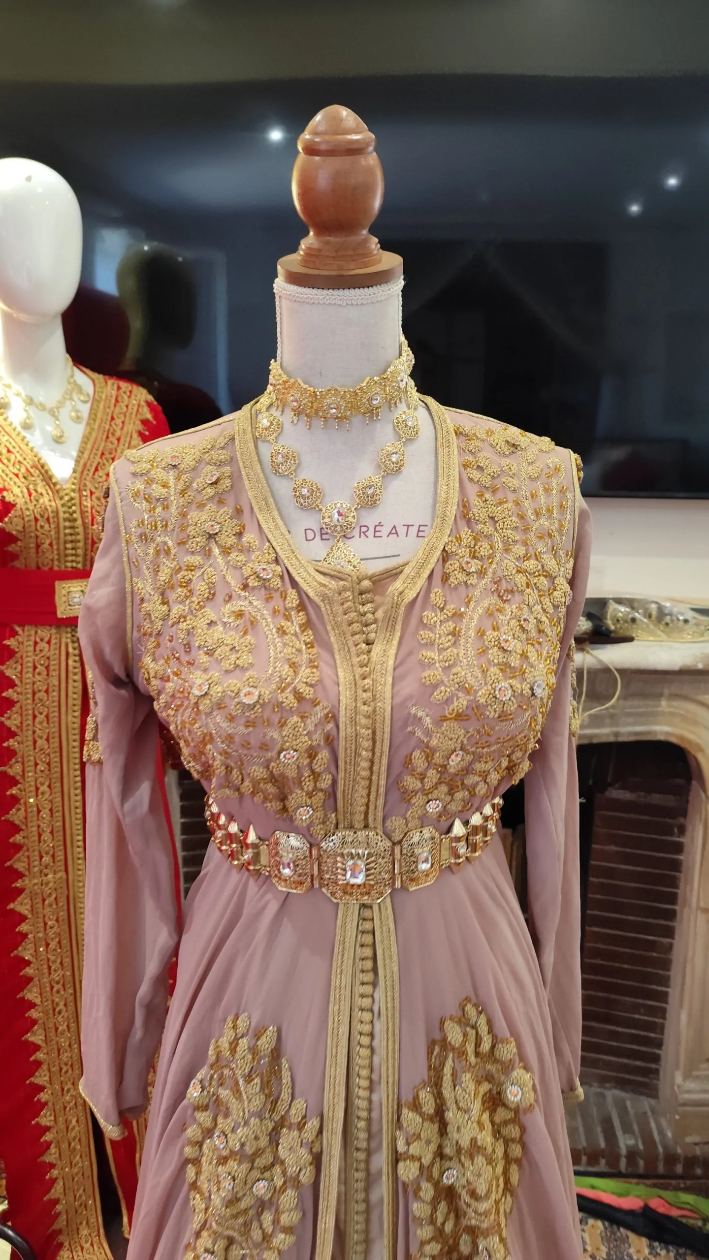 caftan marocain d occasion deux pièces – Image 6