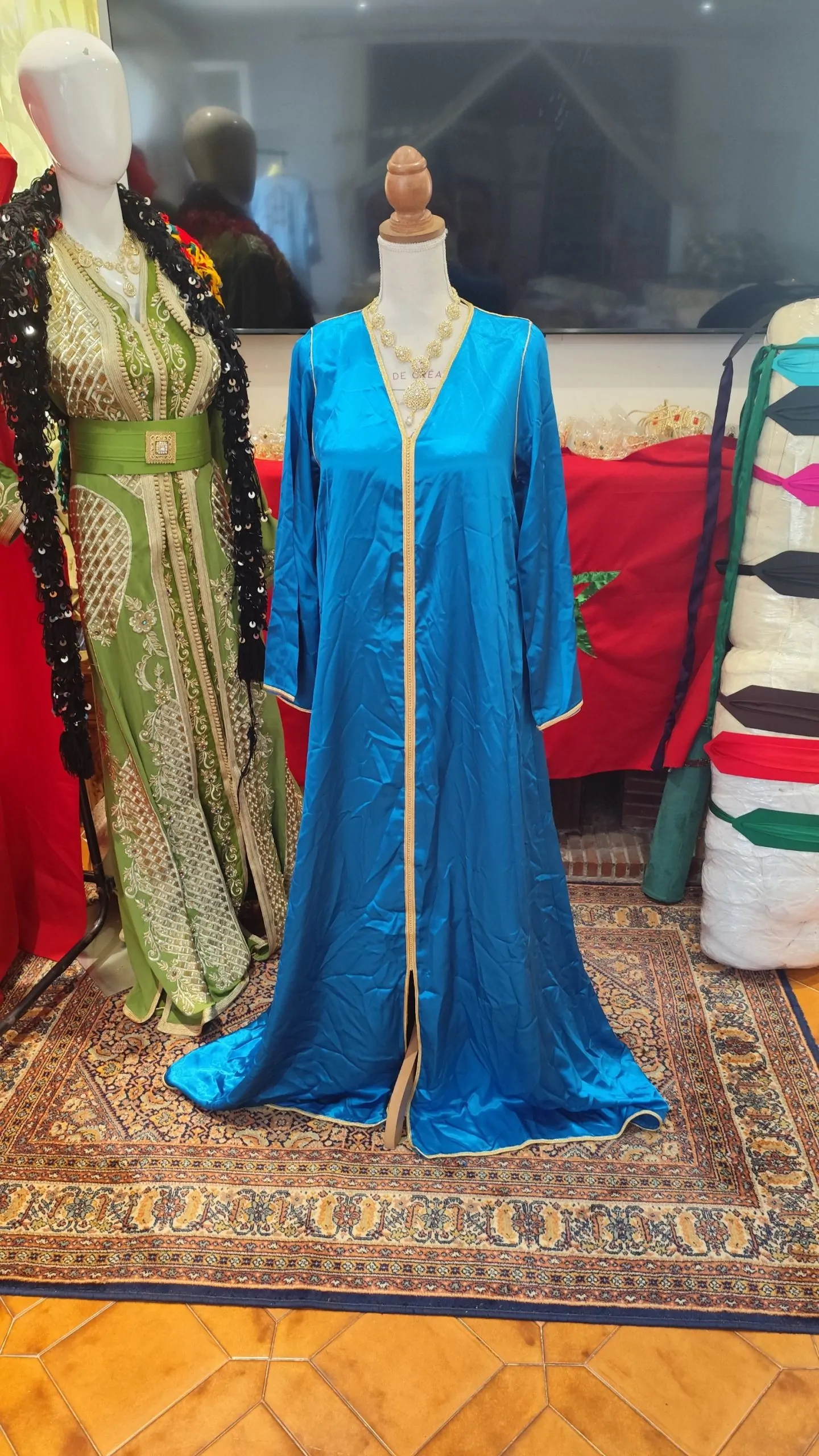 caftan marocain d occasion avec ceinture – Image 2