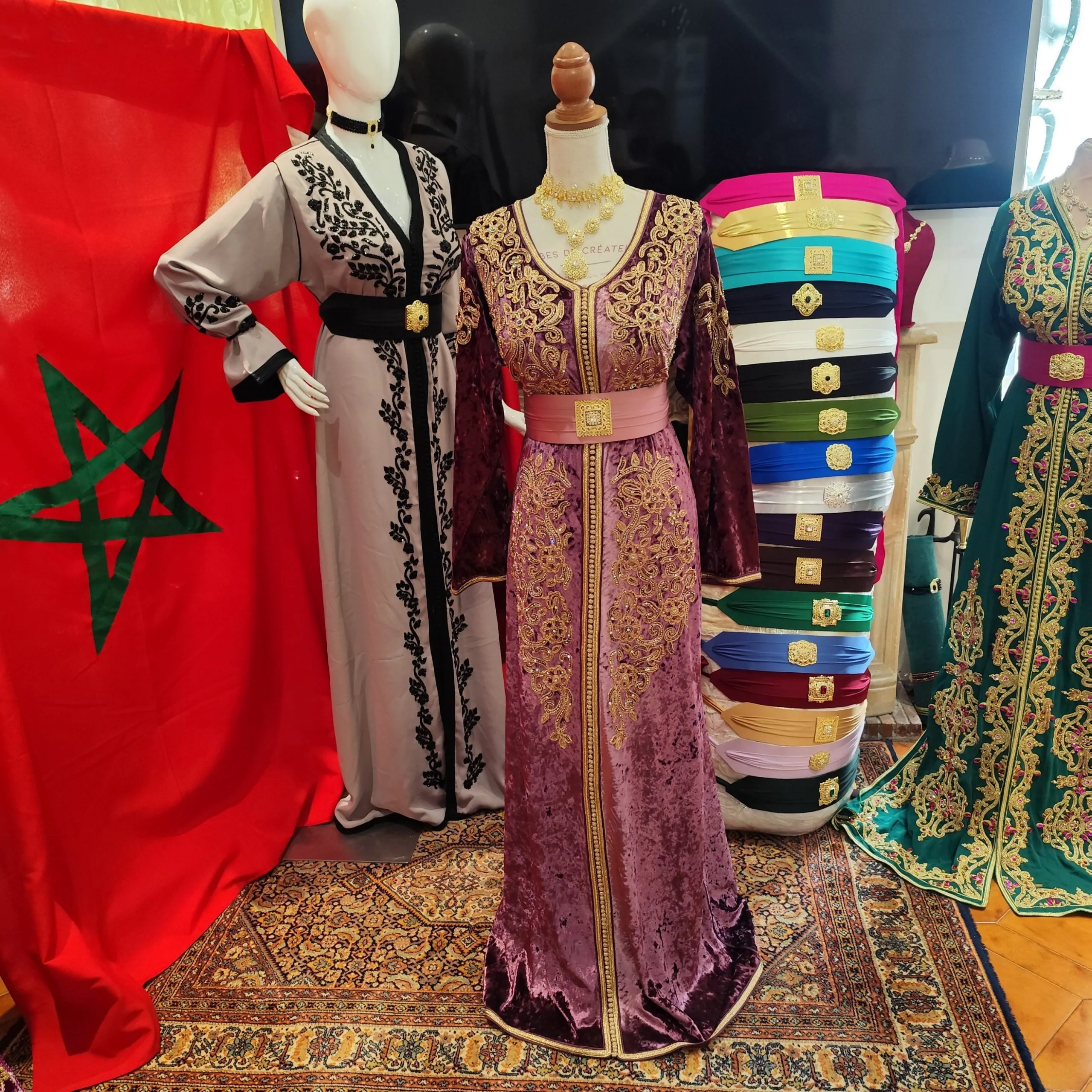 caftan marocain porté une fois