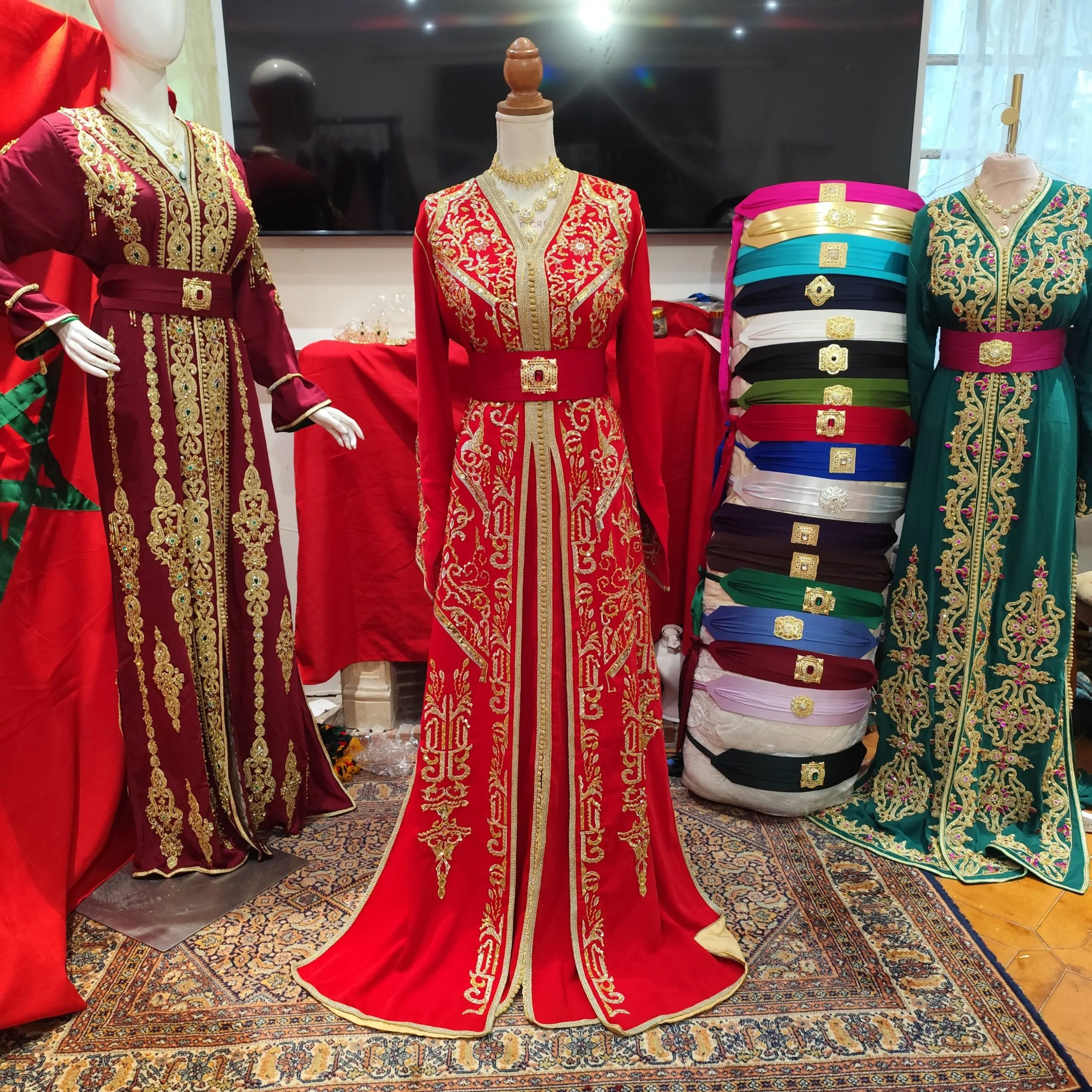 caftan marocain d occasion doublé