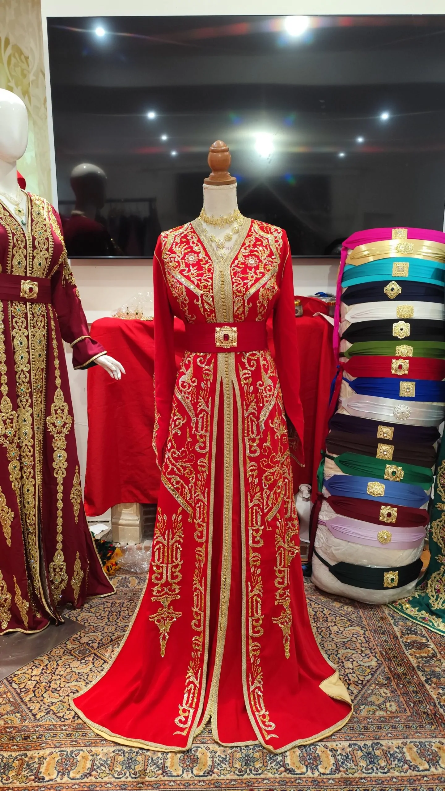 caftan marocain d occasion doublé – Image 12