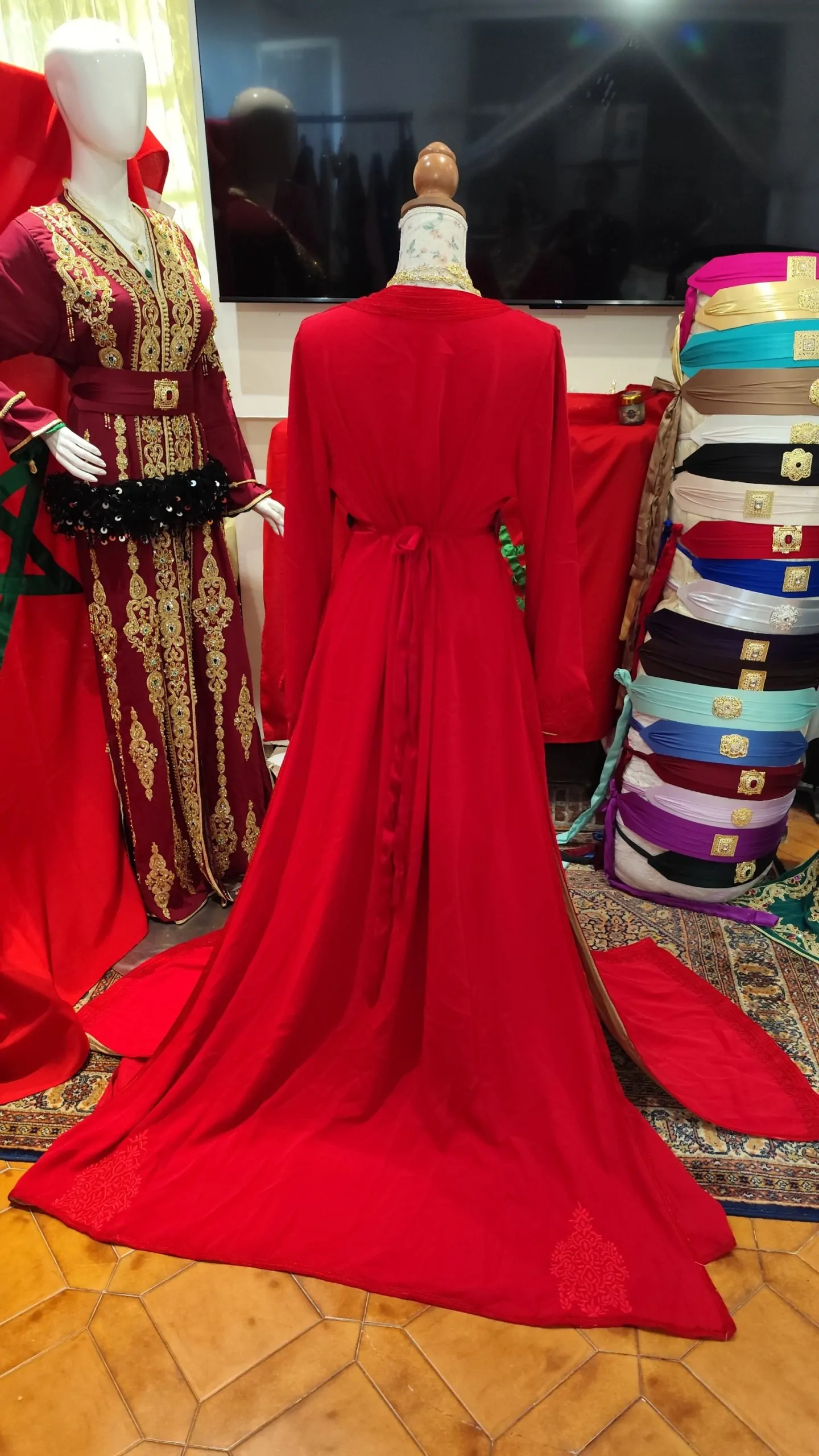 caftan marocain d occasion avec la ceinture – Image 6