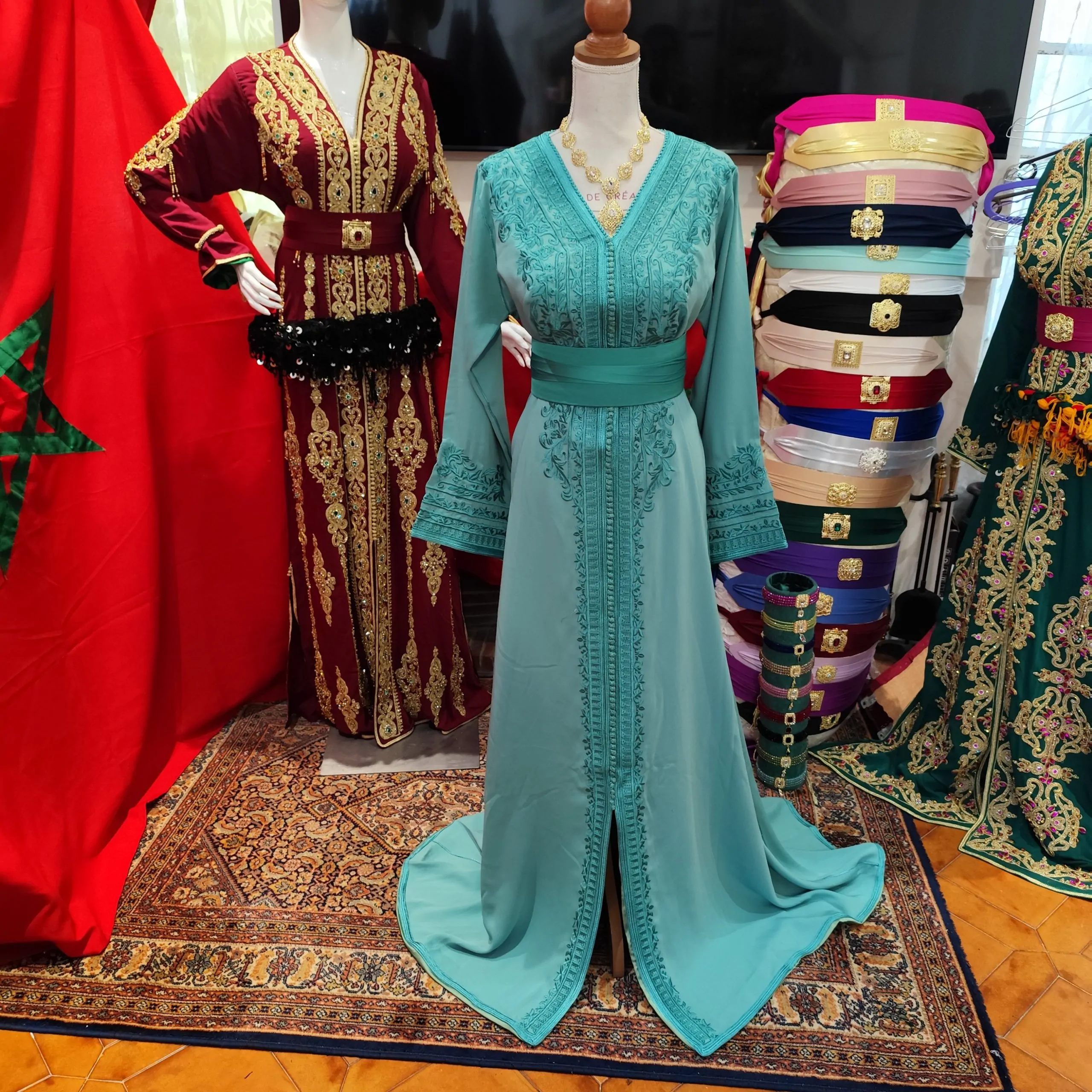 caftan marocain neuf avec ceinture – Image 11