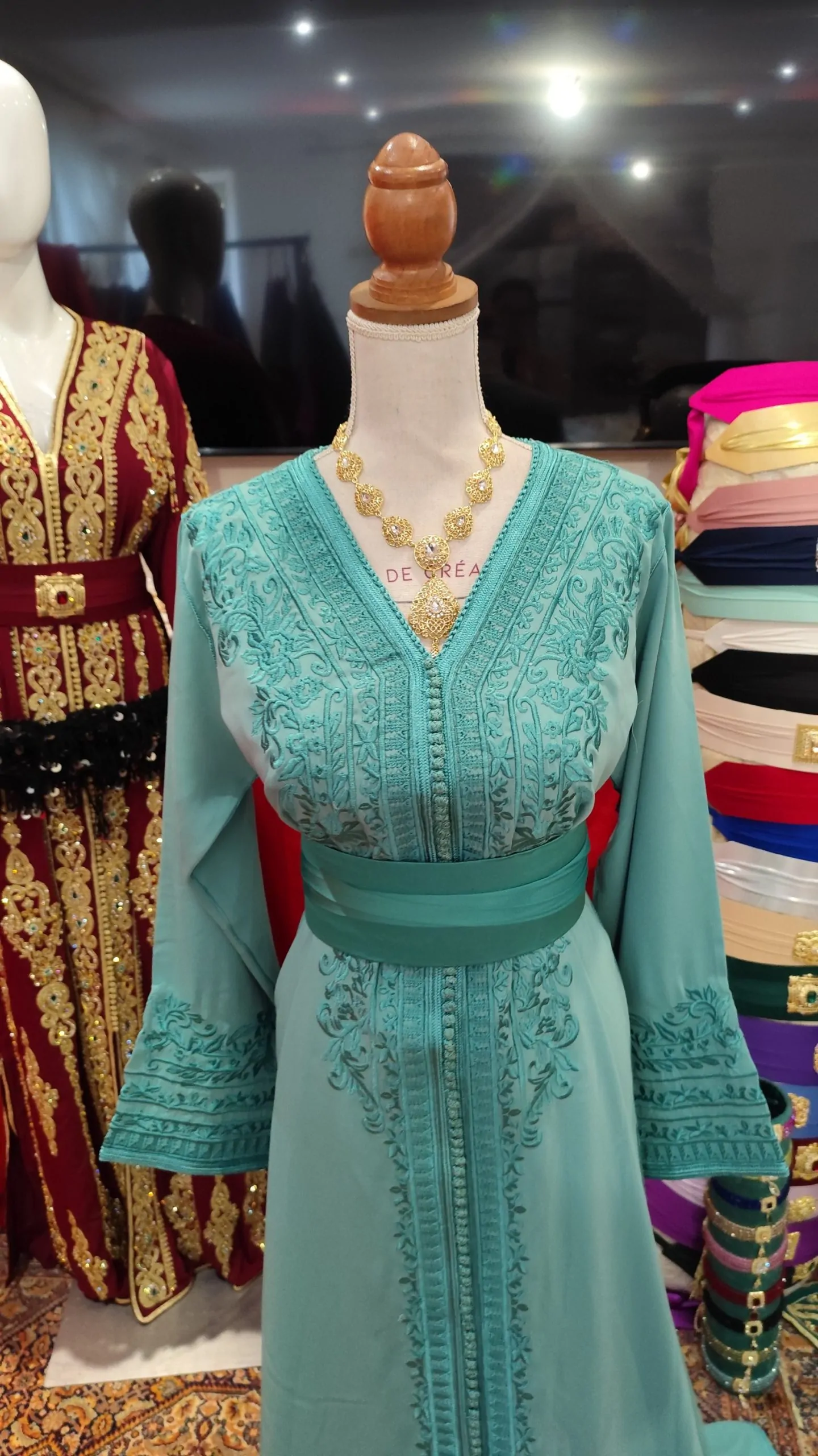 caftan marocain neuf avec ceinture – Image 8