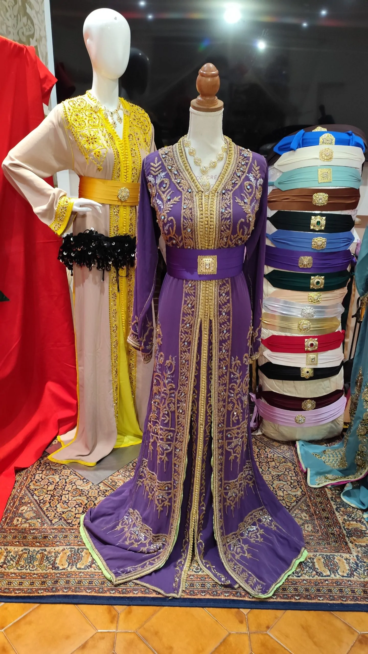 caftan marocain d occasion doublé – Image 11