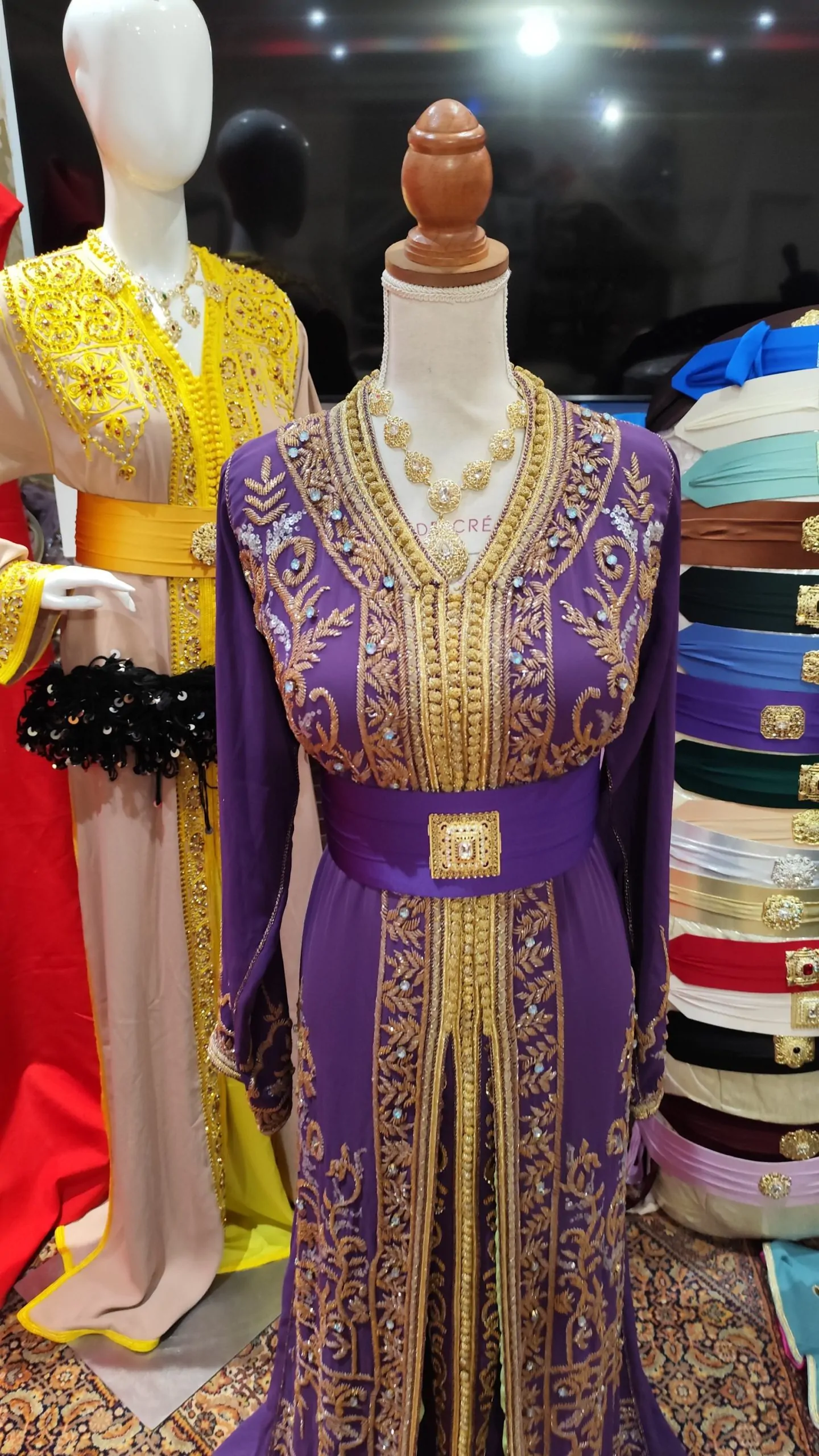 caftan marocain d occasion doublé – Image 2