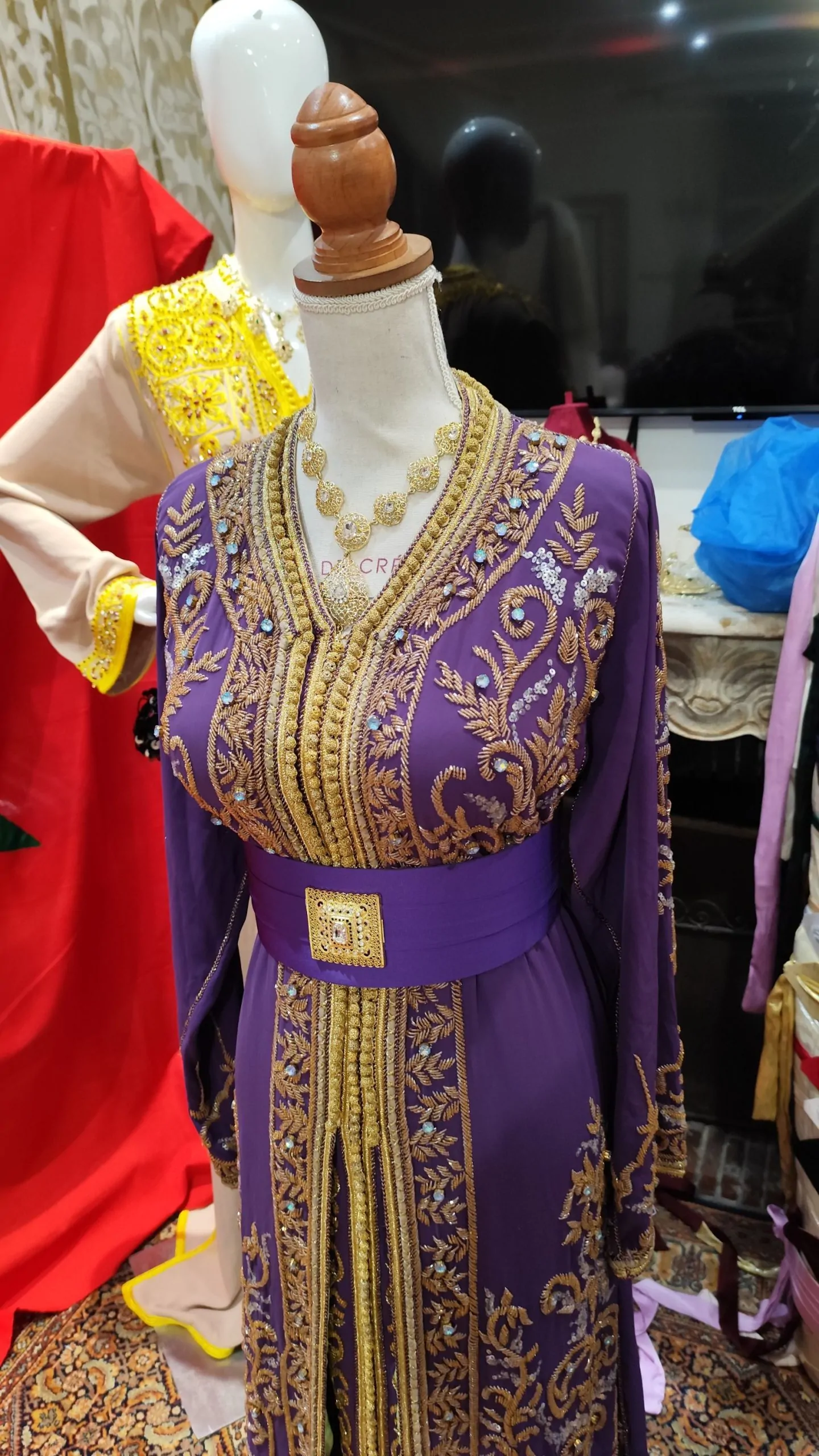 caftan marocain d occasion doublé – Image 3