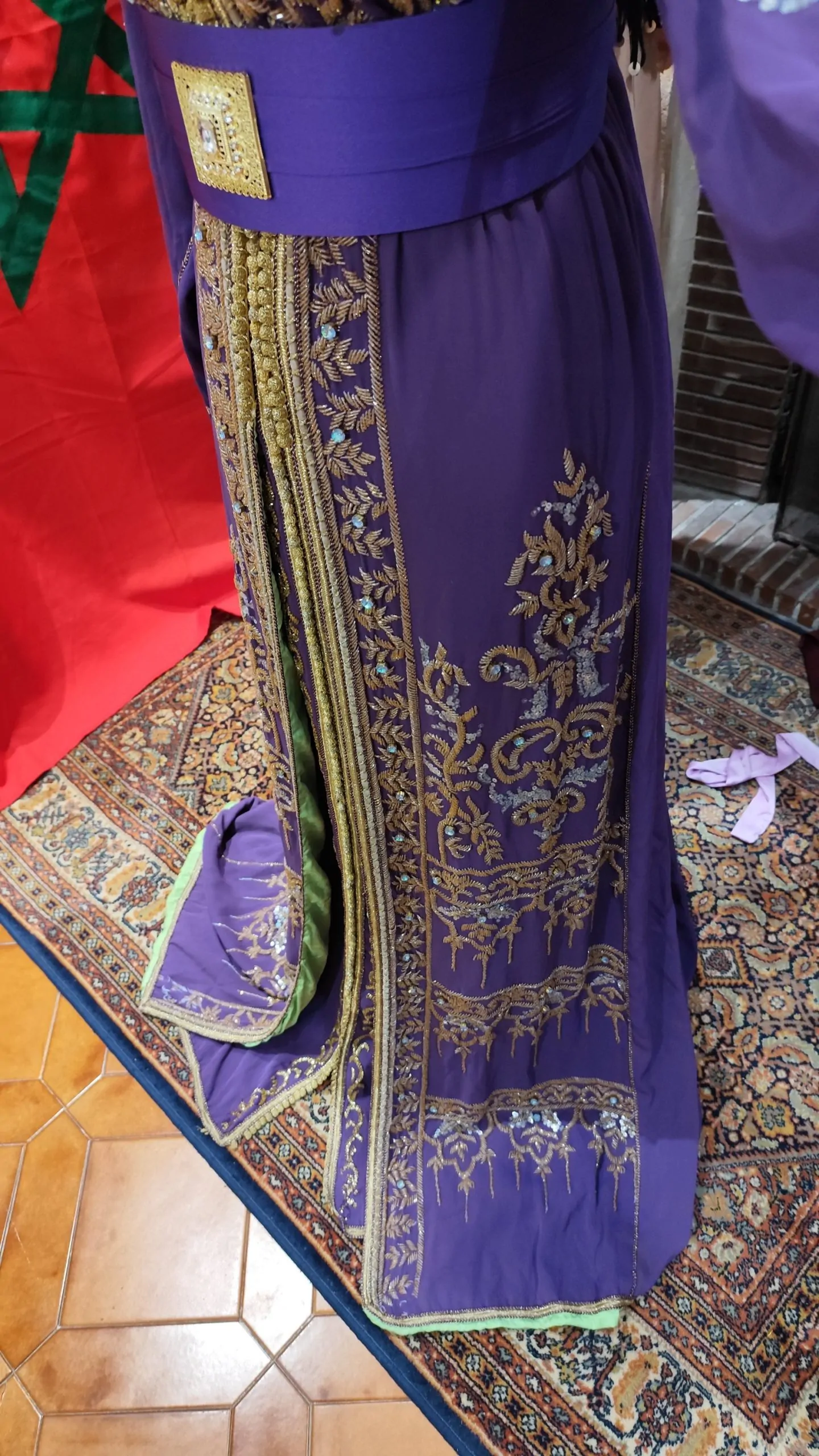 caftan marocain d occasion doublé – Image 5