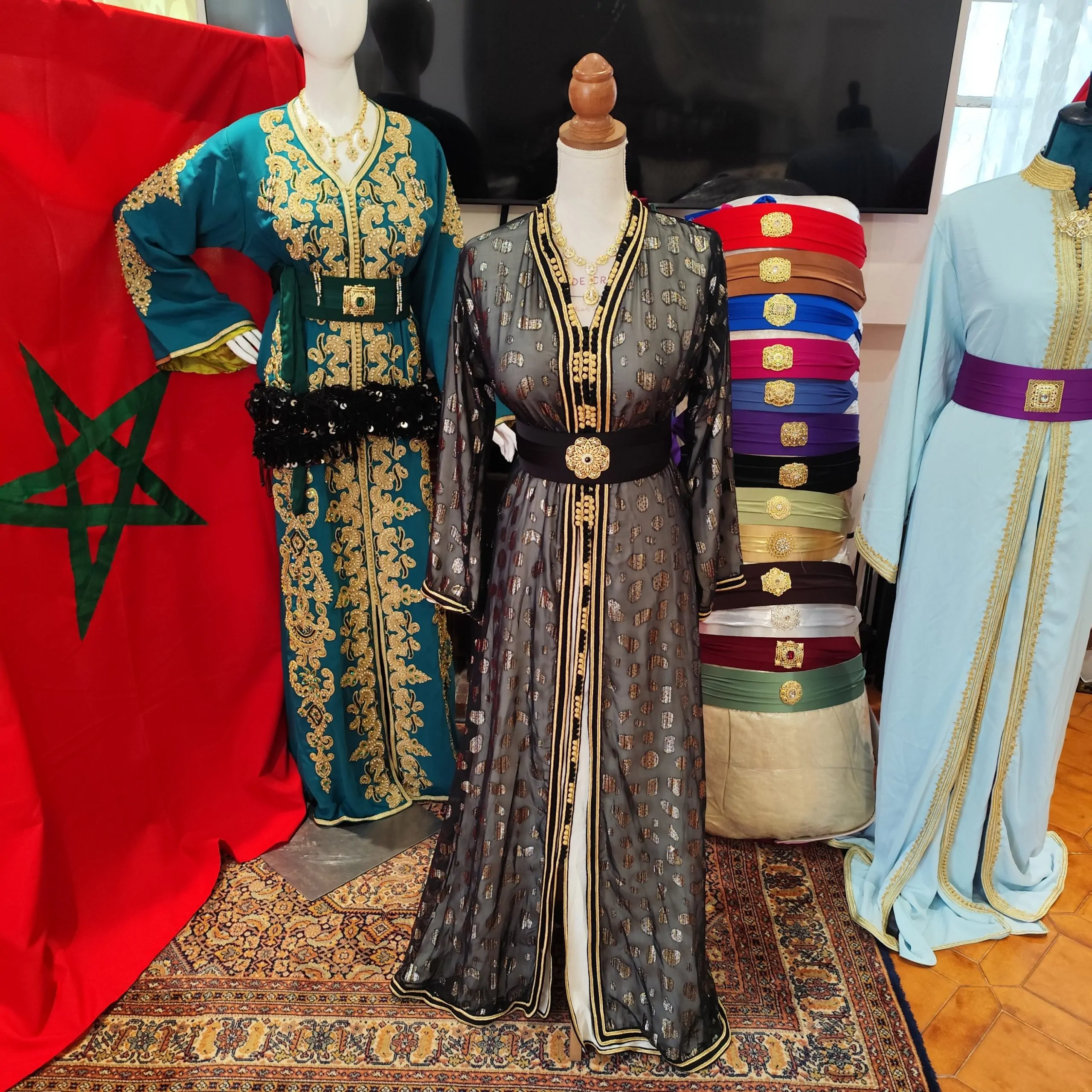 caftan marocain d occasion avec ceinture