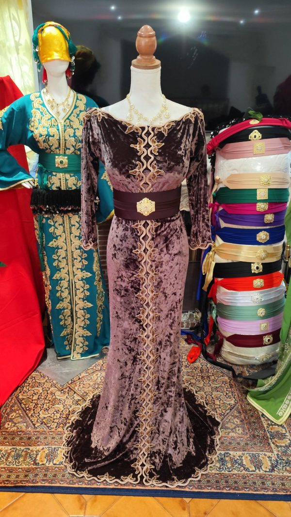lot deux caftan marocain d occasion avec ceinture — photo 15