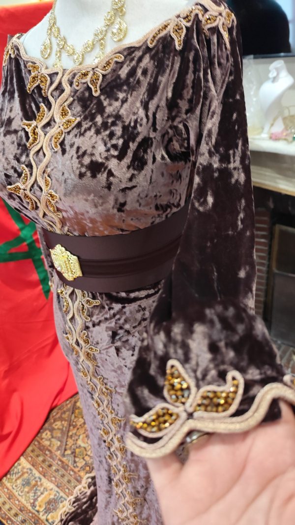 lot deux caftan marocain d occasion avec ceinture — photo 8