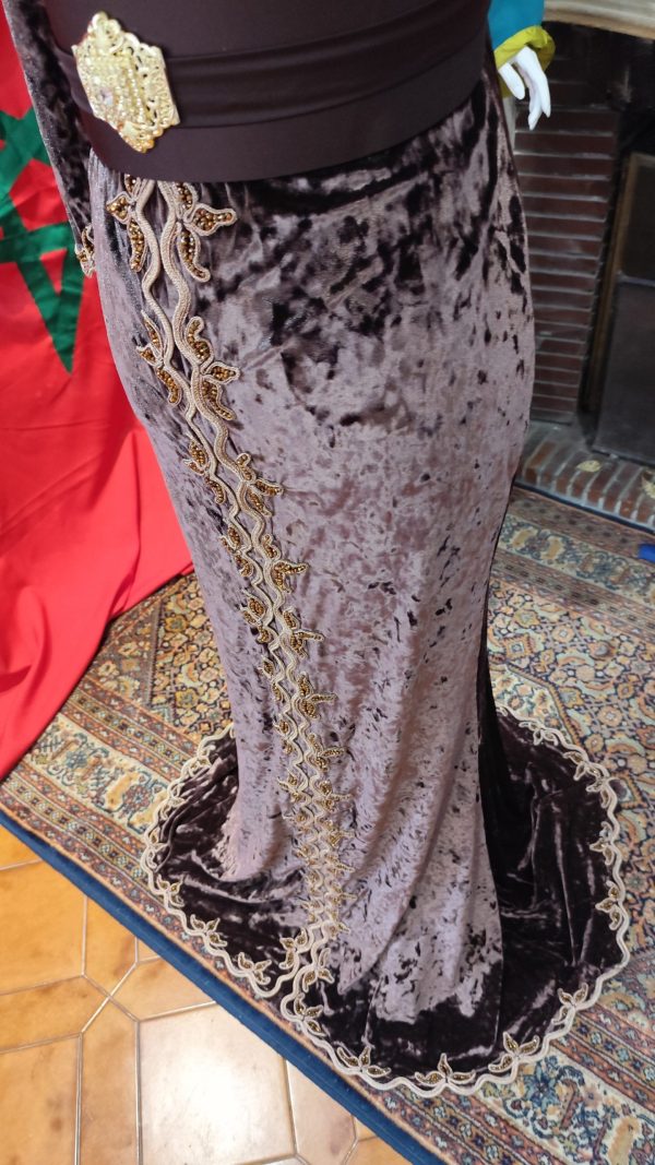 lot deux caftan marocain d occasion avec ceinture — photo 13