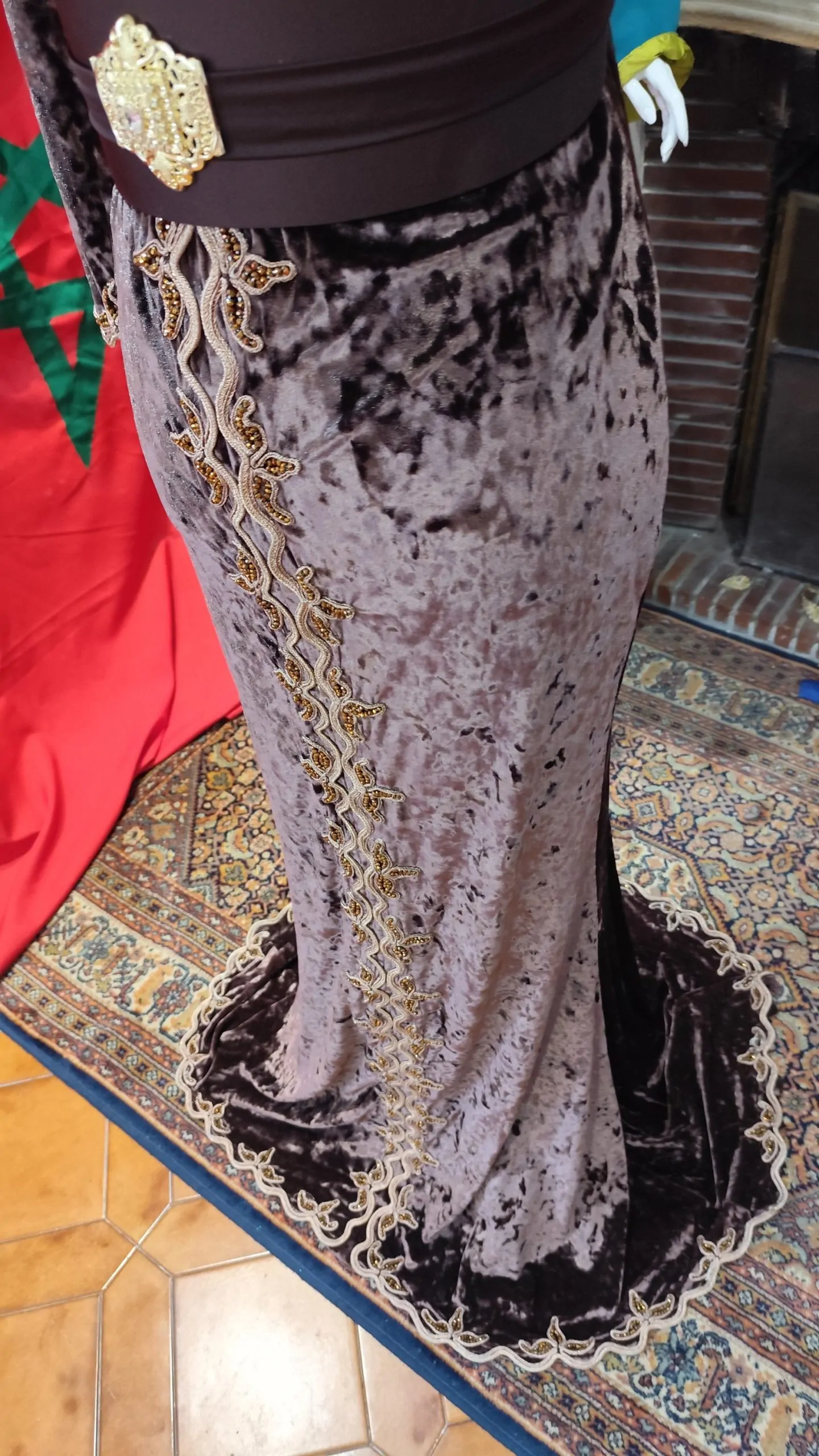 lot deux caftan marocain d occasion avec ceinture – Image 13