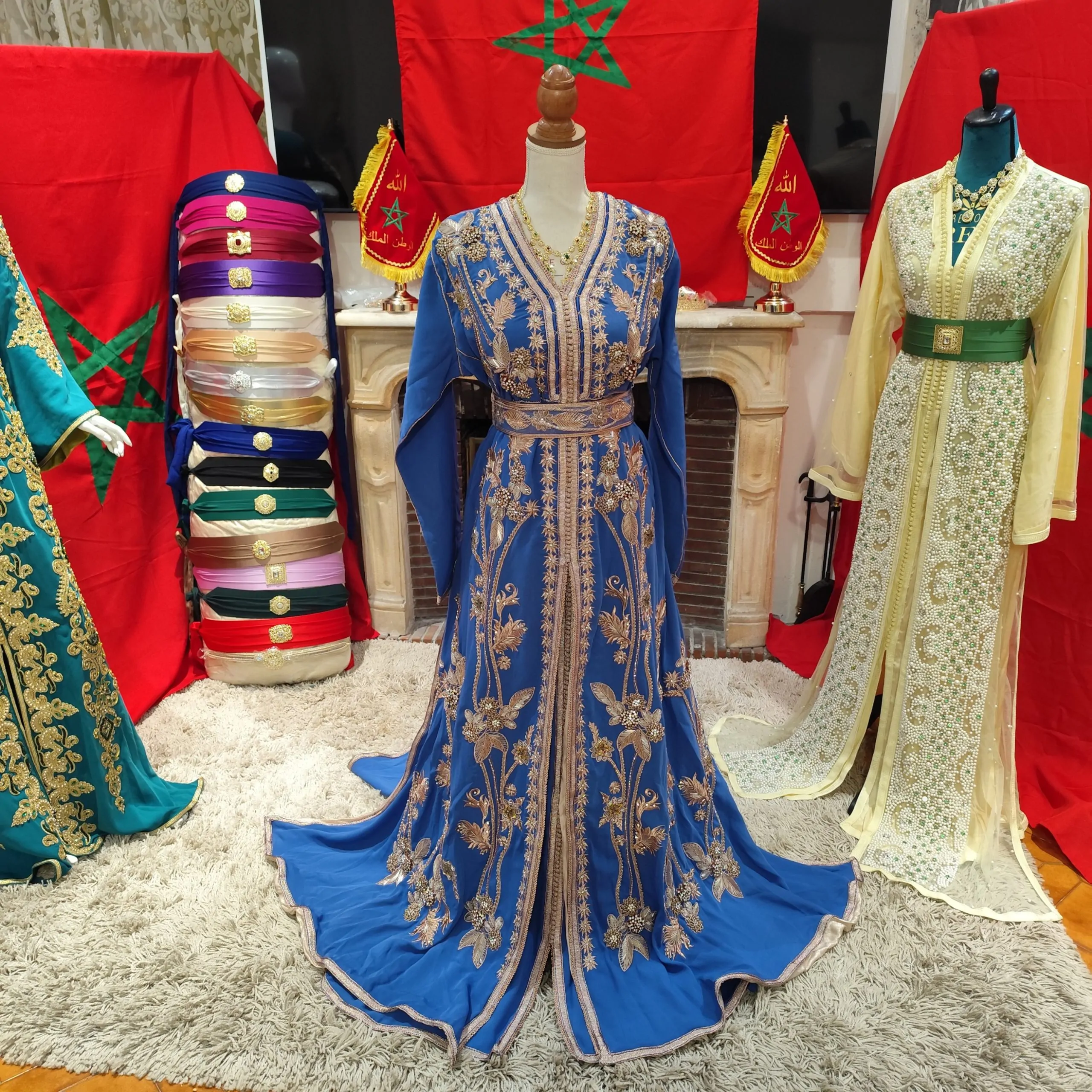 caftan marocain neuf doublé avec ceinture