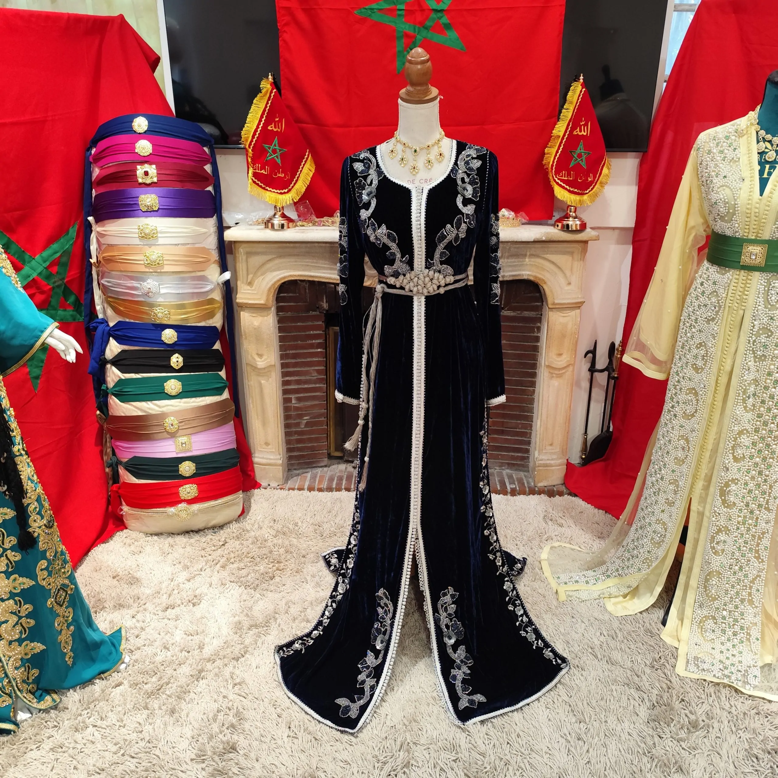 caftan marocain d occasion avec ceinture – Image 15