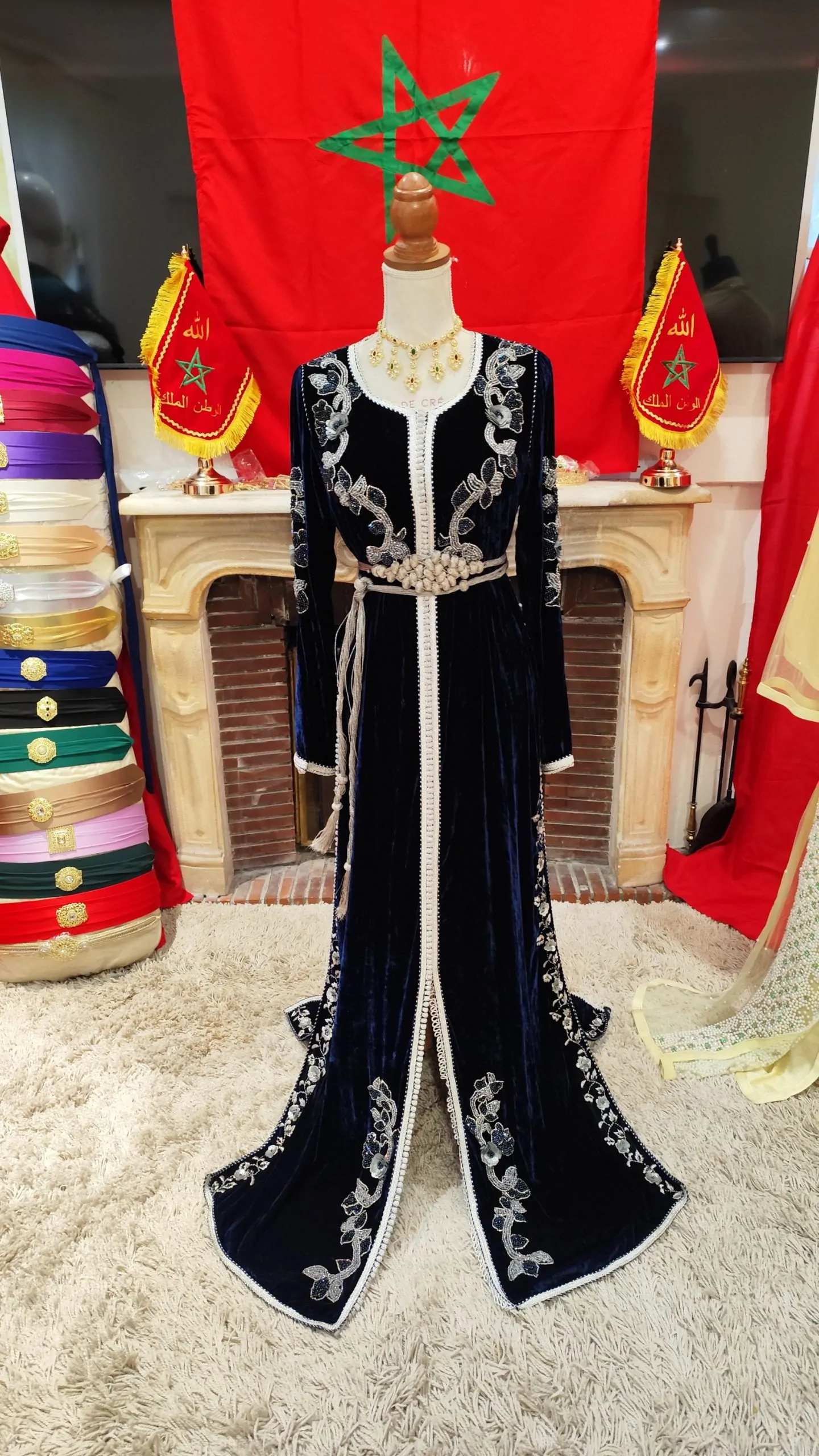 caftan marocain d occasion avec ceinture – Image 5