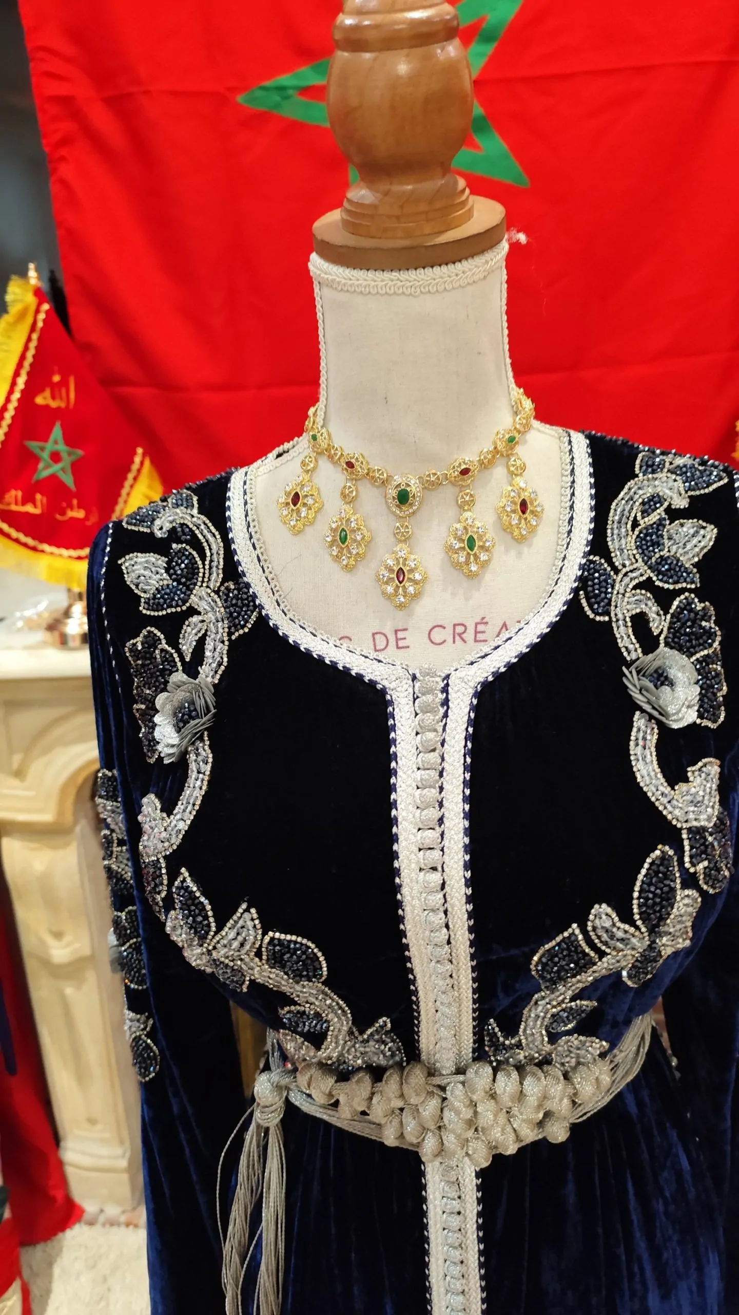 caftan marocain d occasion avec ceinture – Image 2