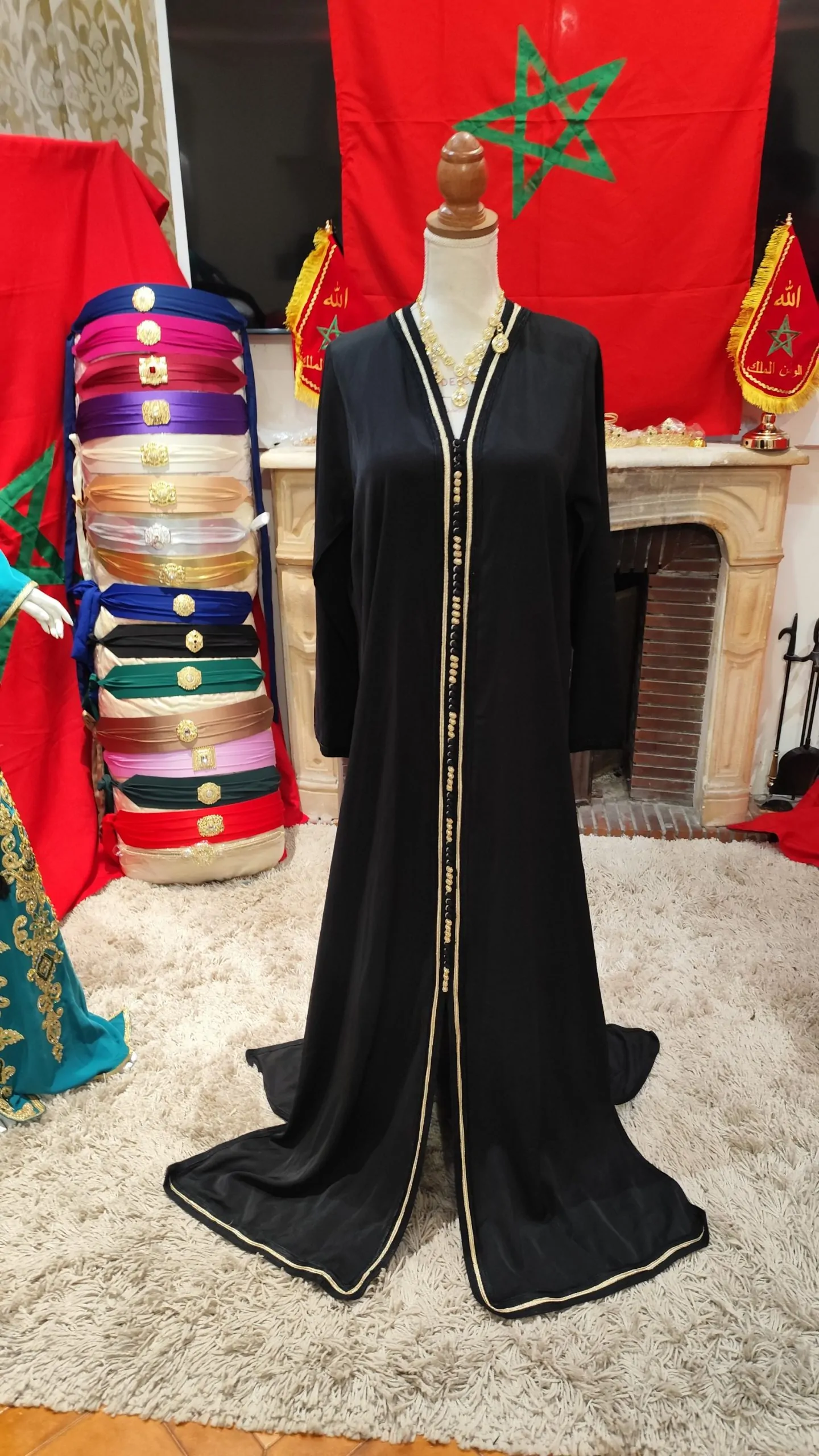 caftan marocain d occasion avec ceinture – Image 9