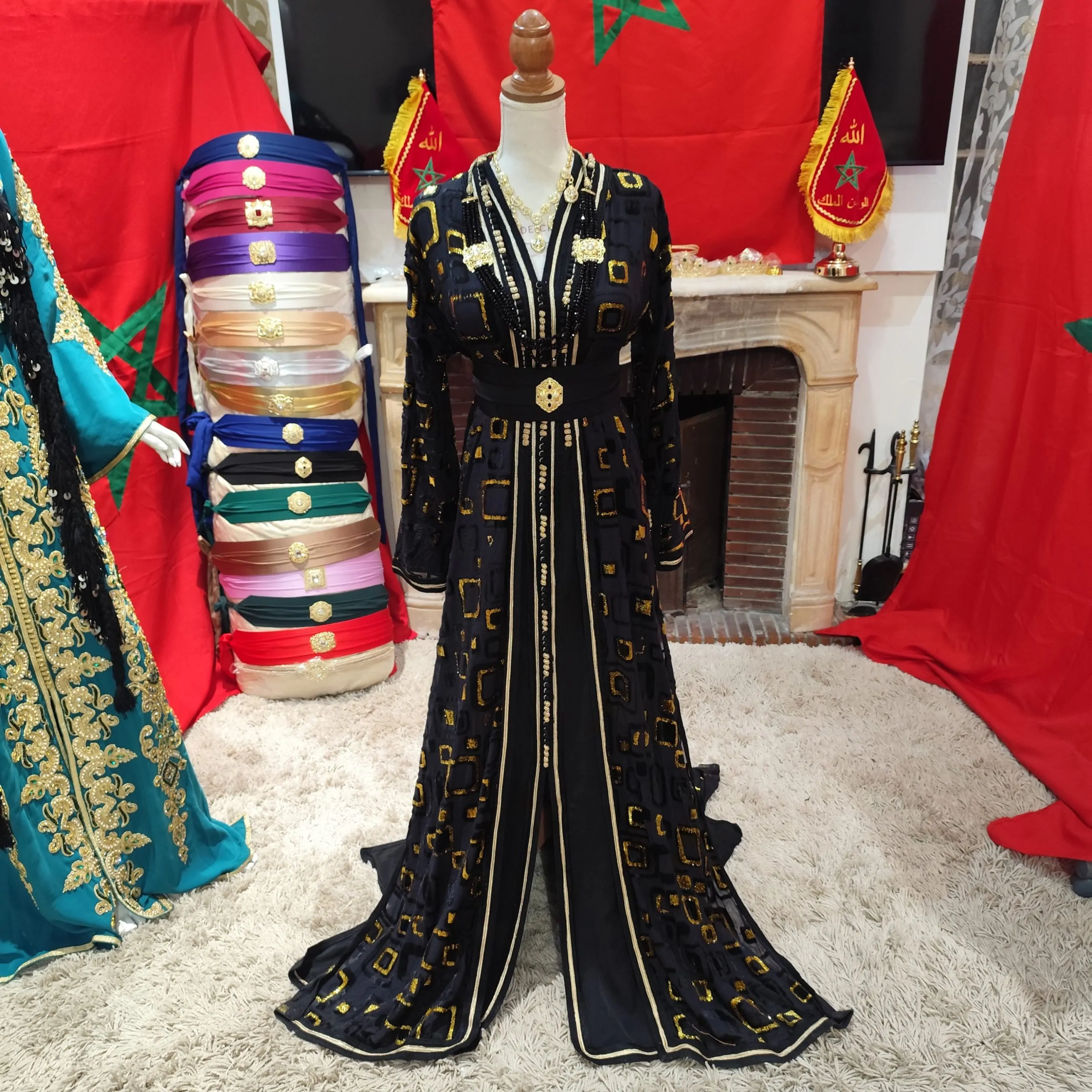 caftan marocain d occasion avec ceinture – Image 19