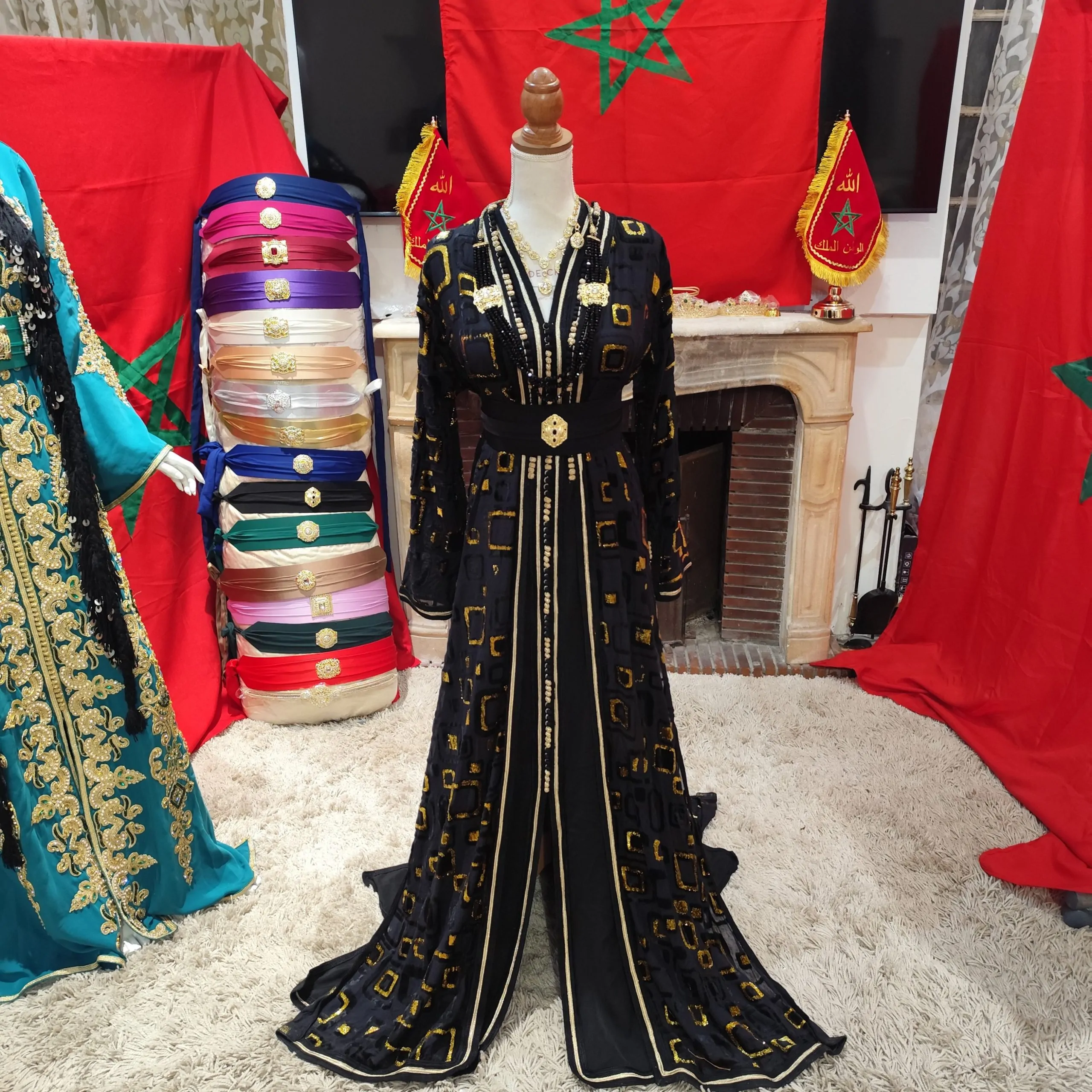 caftan marocain d occasion avec ceinture – Image 15