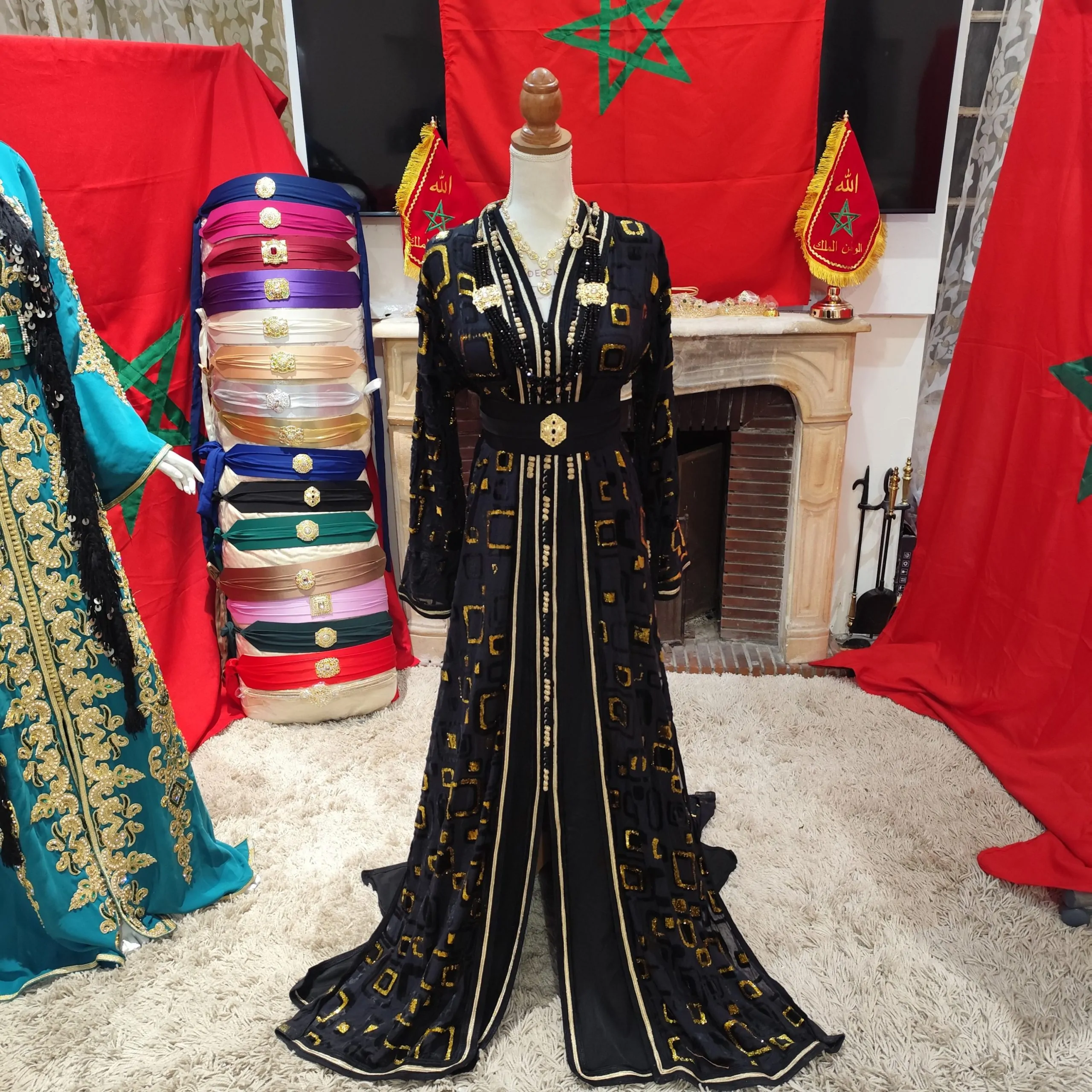 caftan marocain d occasion avec ceinture – Image 18