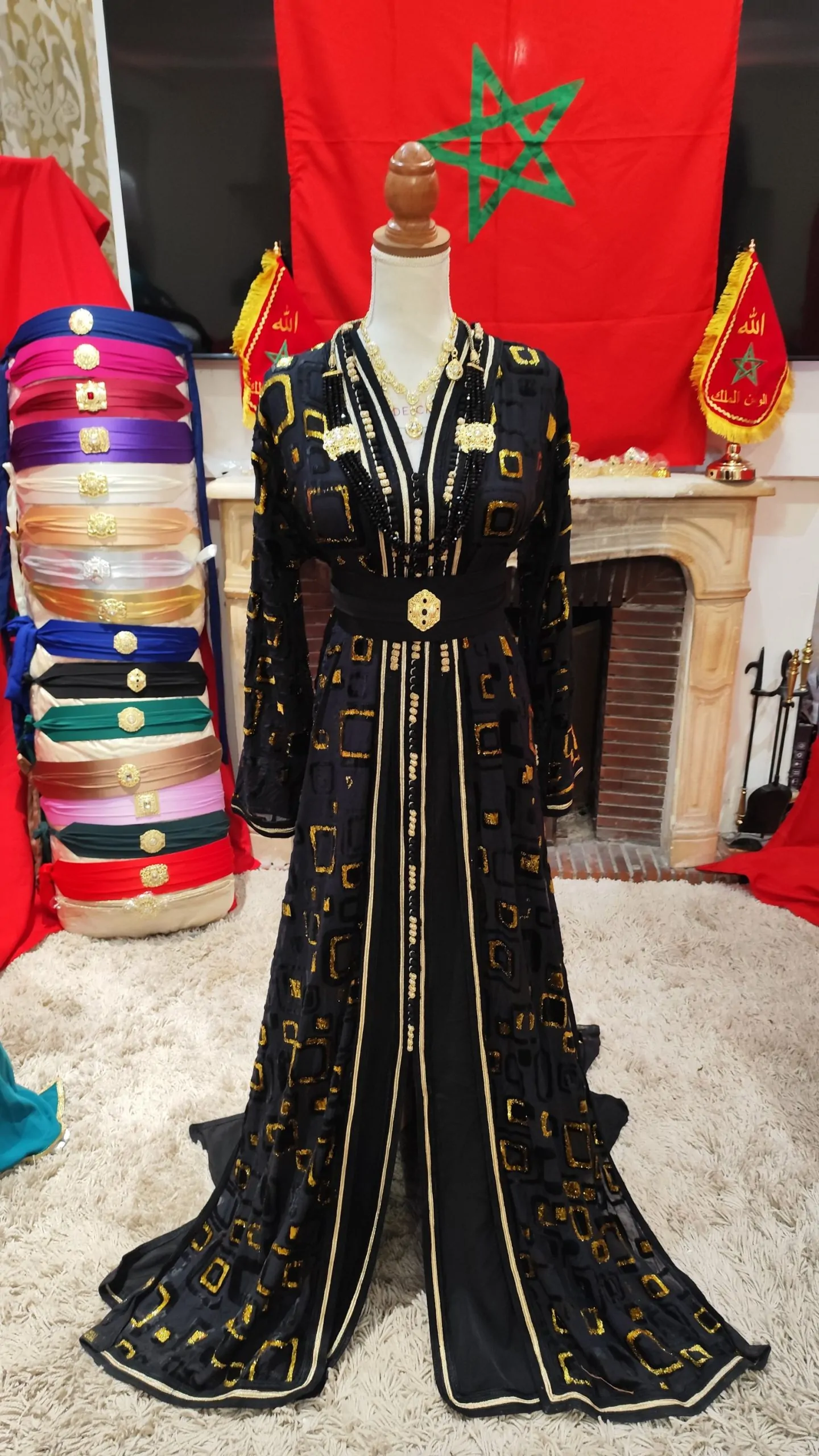 caftan marocain d occasion avec ceinture – Image 14
