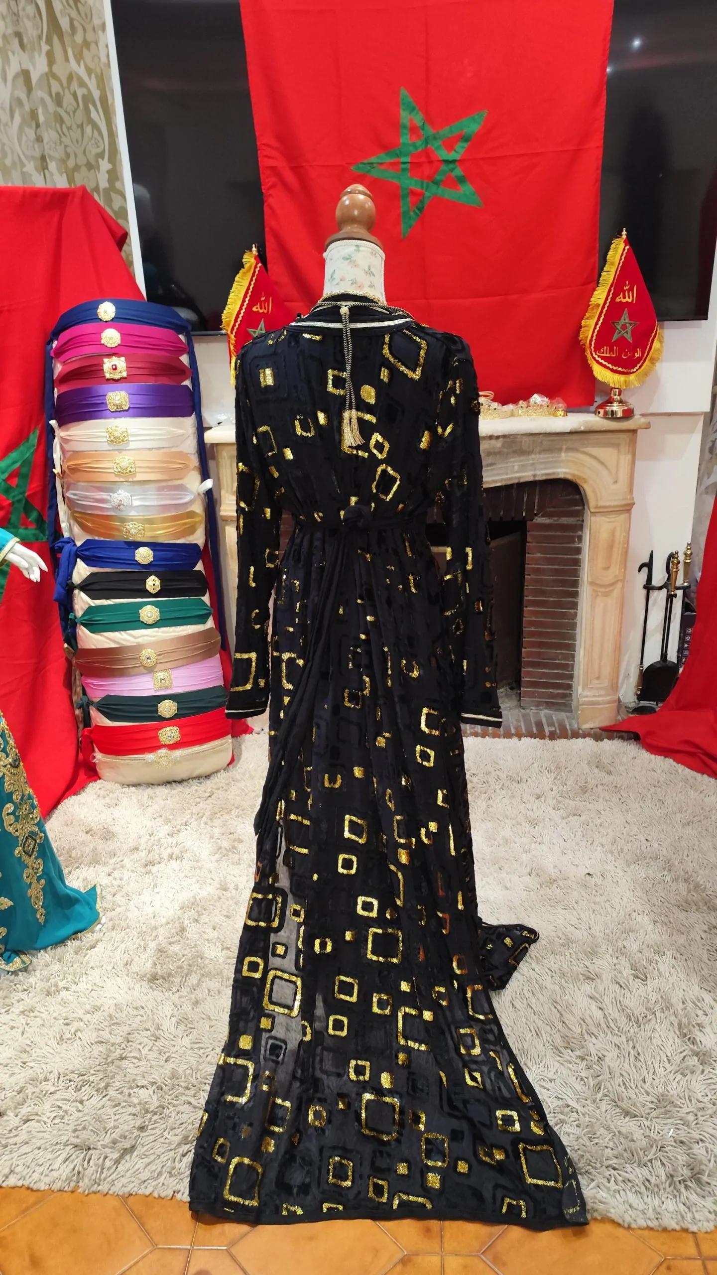 caftan marocain d occasion avec ceinture – Image 17