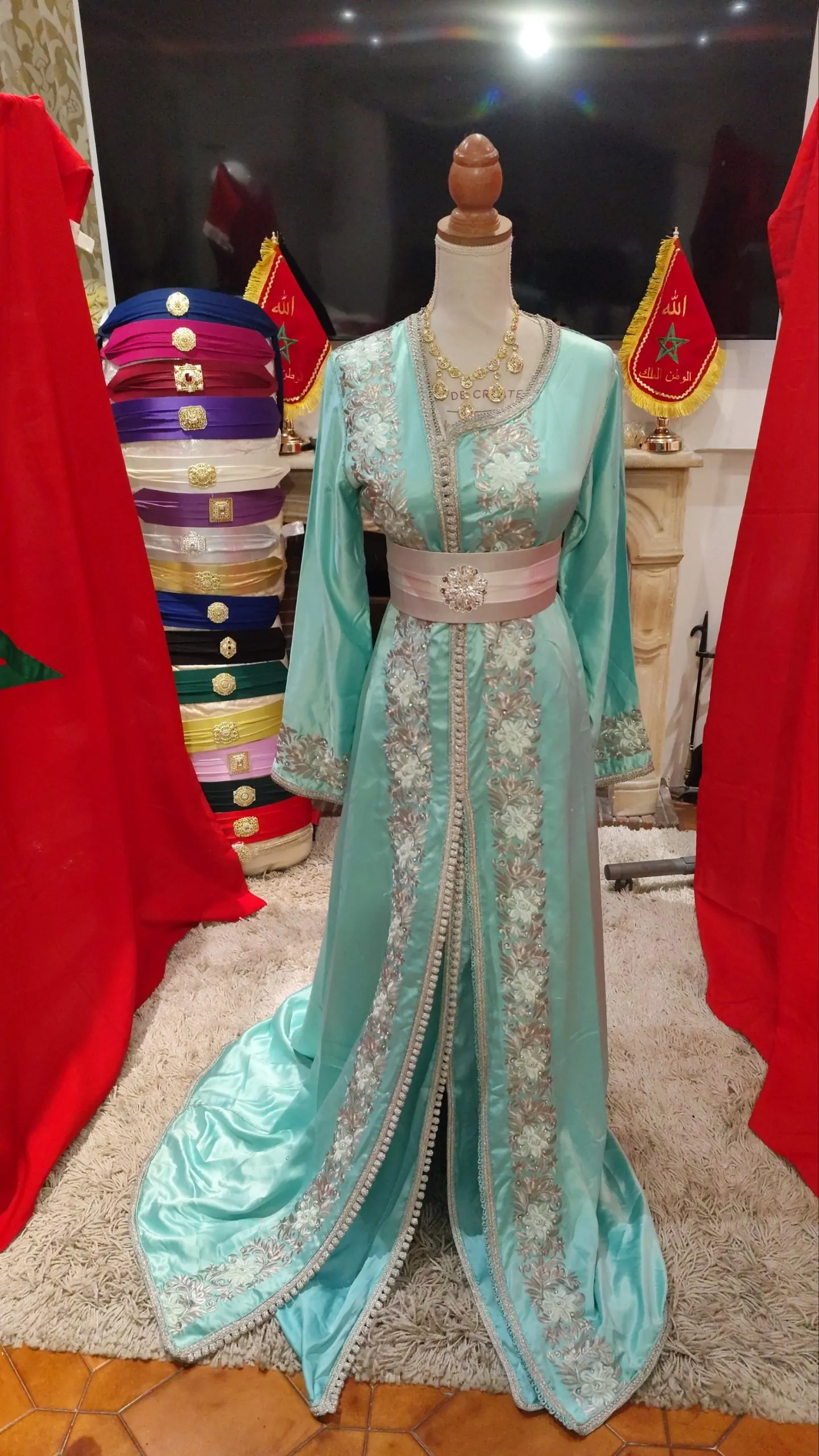 5caftans marocain d occasion plus une ceinture – Image 5