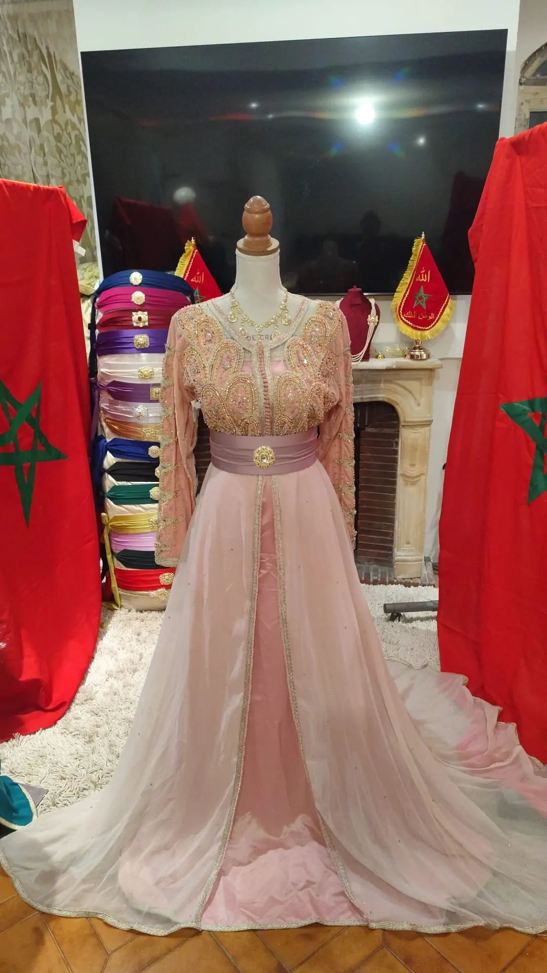 5caftans marocain d occasion plus une ceinture – Image 2
