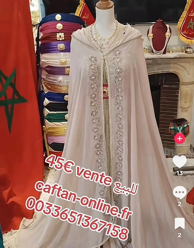 5caftans marocain d occasion plus une ceinture – Image 4