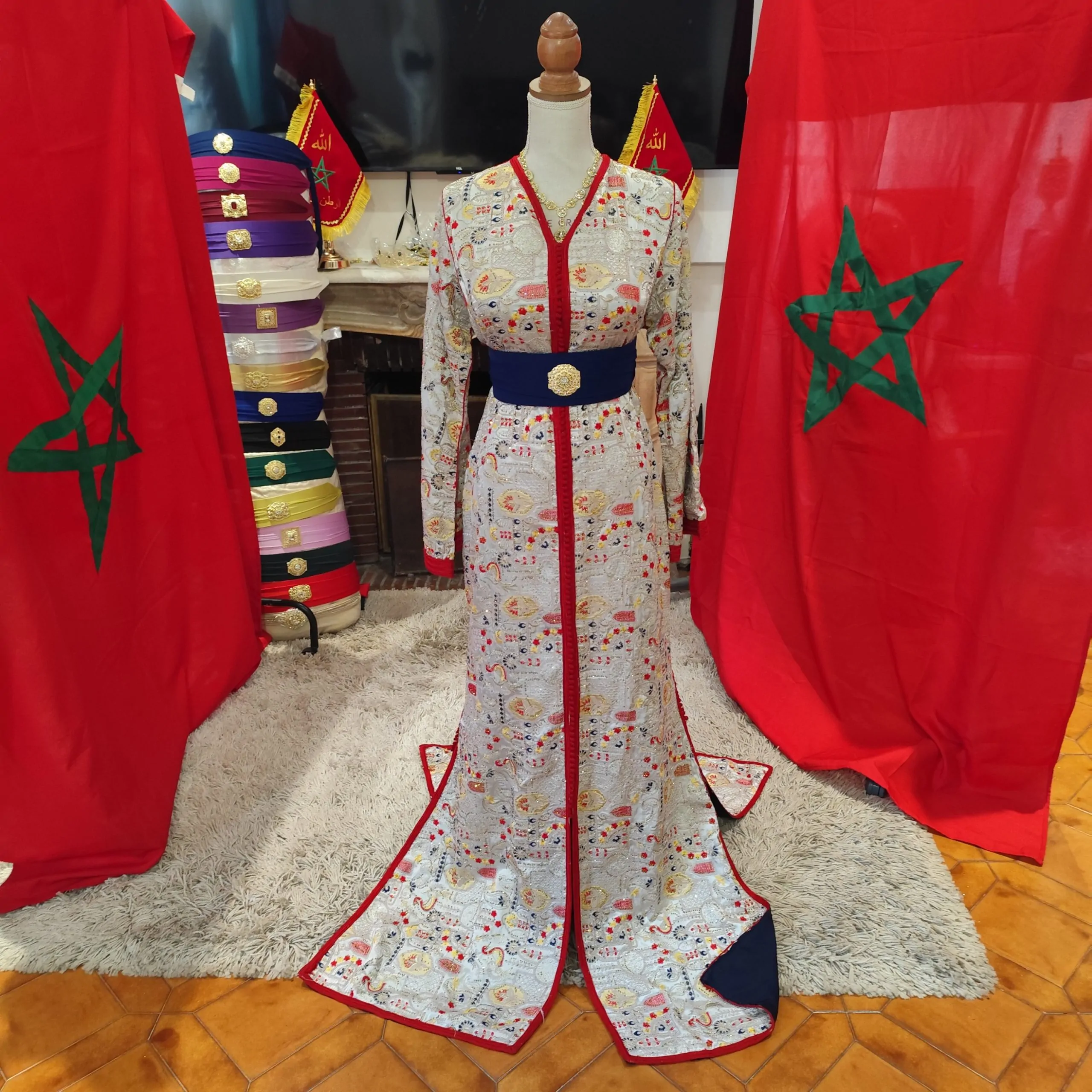 caftan marocain d occasion doublé – Image 13