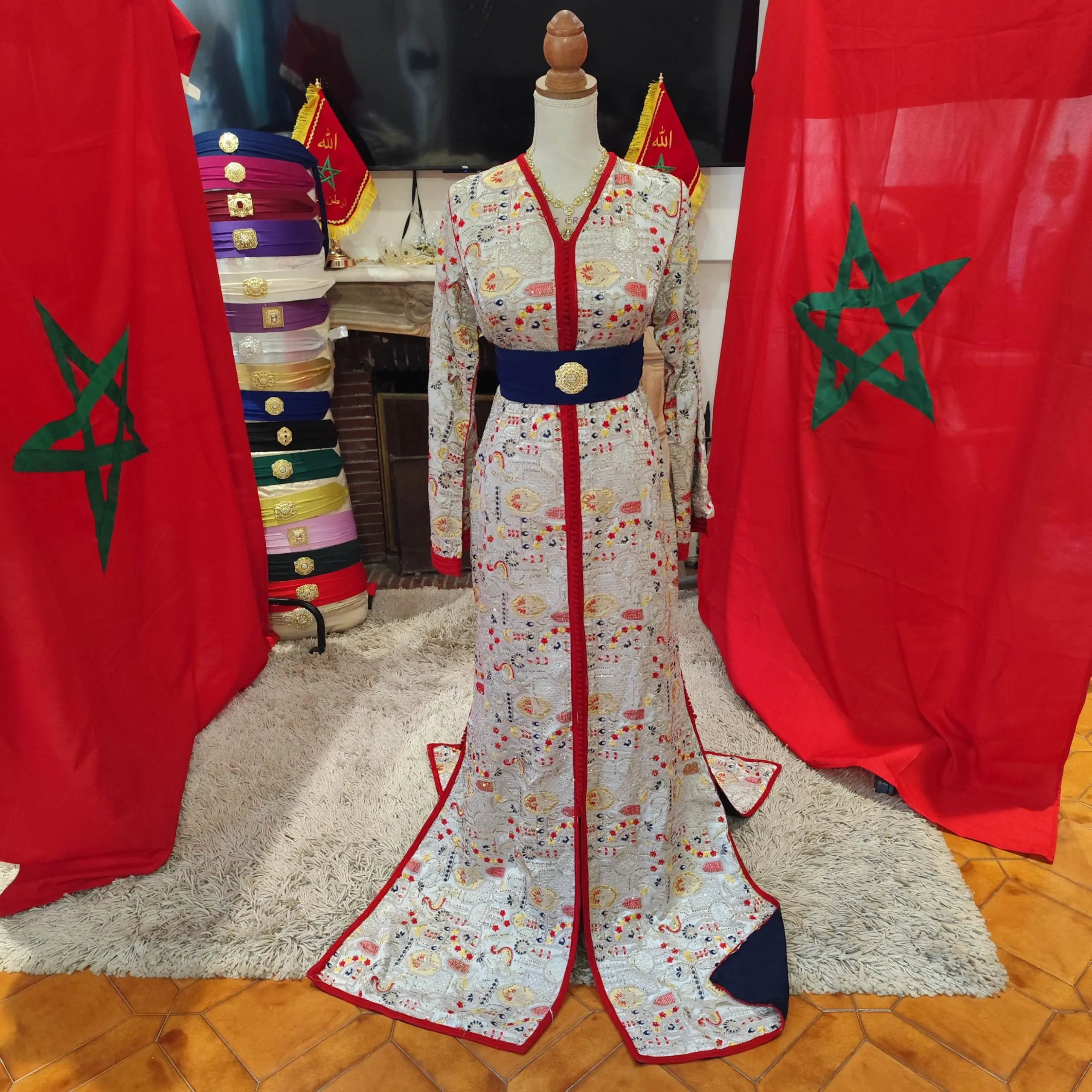caftan marocain d occasion doublé