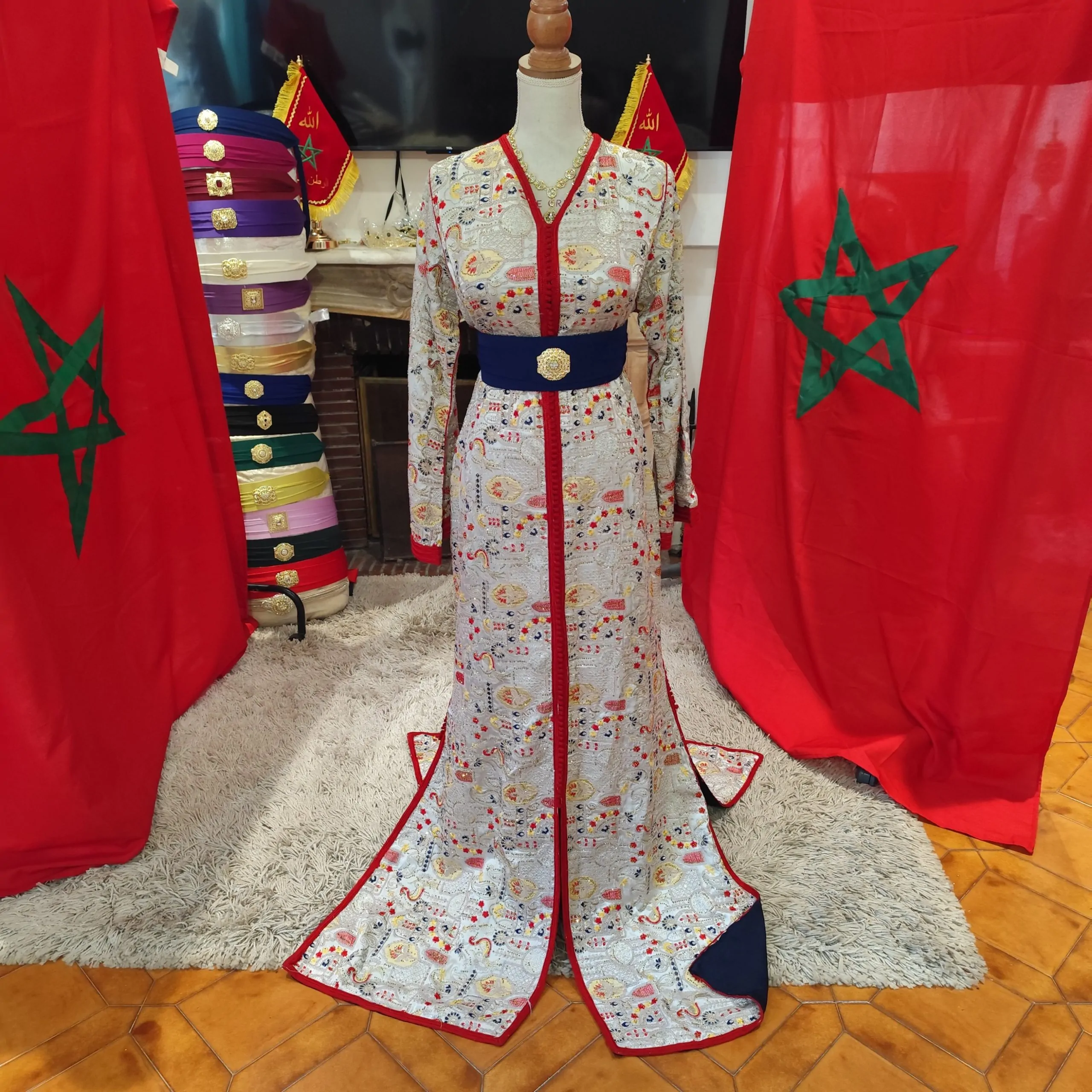 caftan marocain d occasion doublé – Image 15