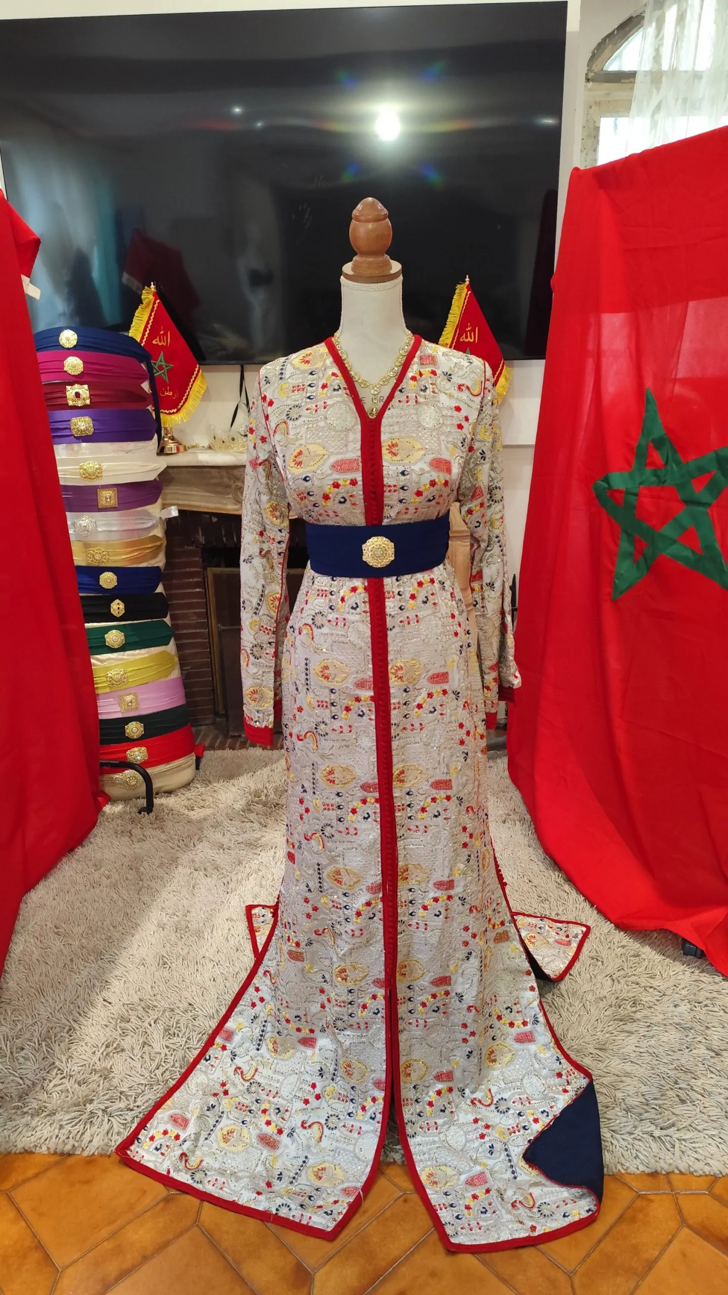 caftan marocain d occasion doublé – Image 12