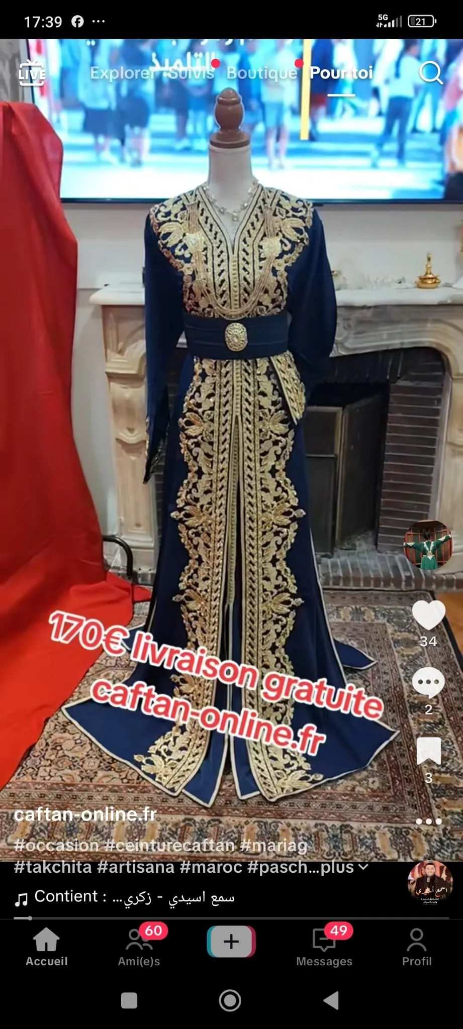 2 caftan marocain un neuf et un d occasion – Image 16