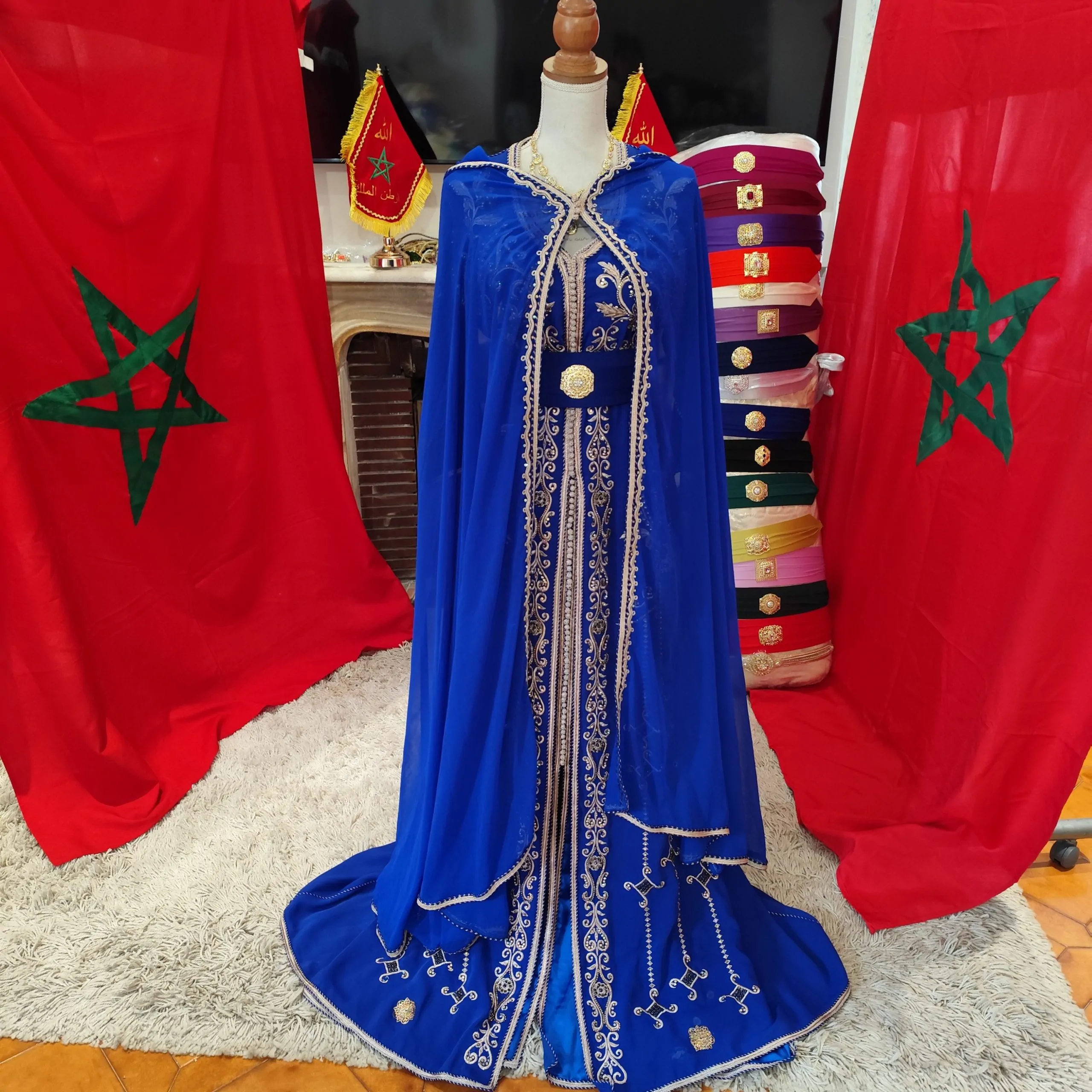 caftan marocain d occasion trois pièces