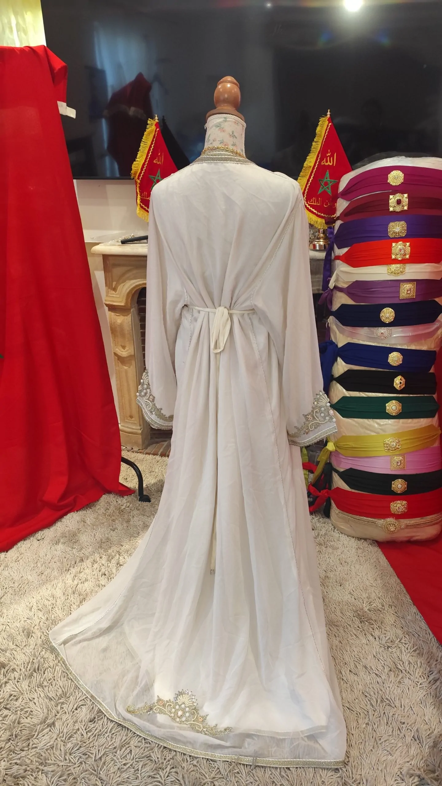 caftan marocain grande taille d occasion 70cm – Image 6