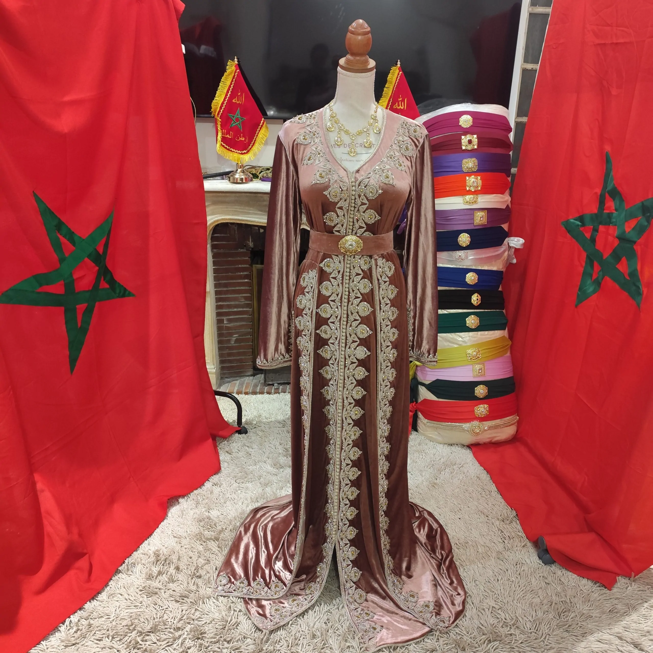 caftan marocain d occasion avec ceinture