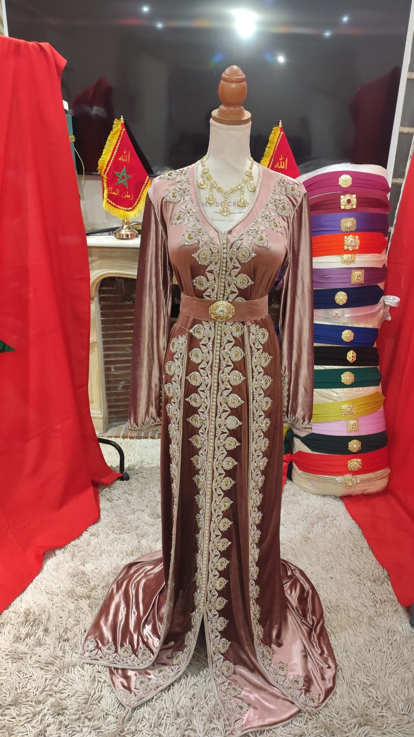 caftan marocain d occasion avec ceinture – Image 8